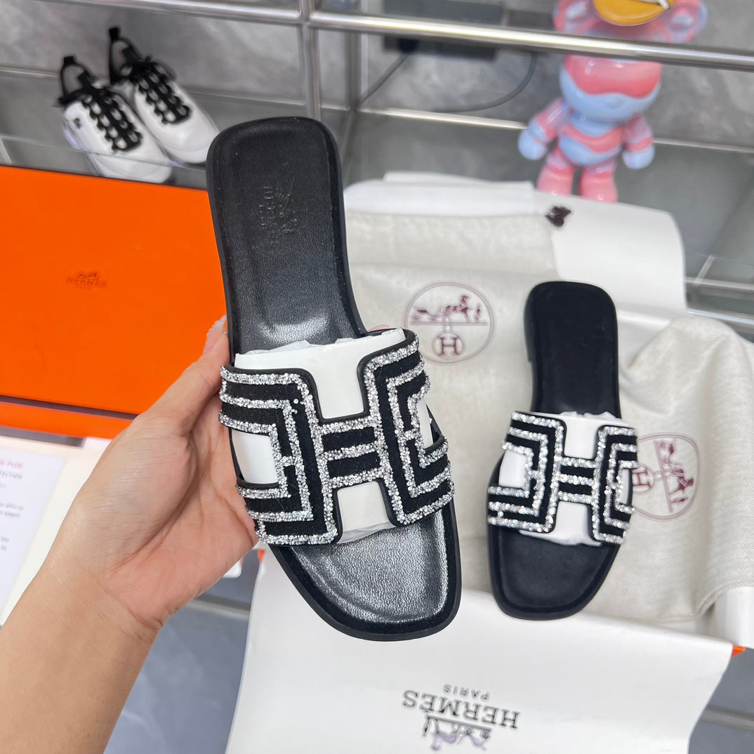 Sandale Hermes cu cristale