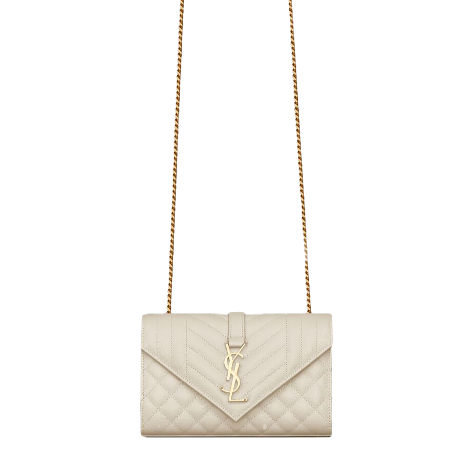 YSL Clutch Bag In Grain Leather