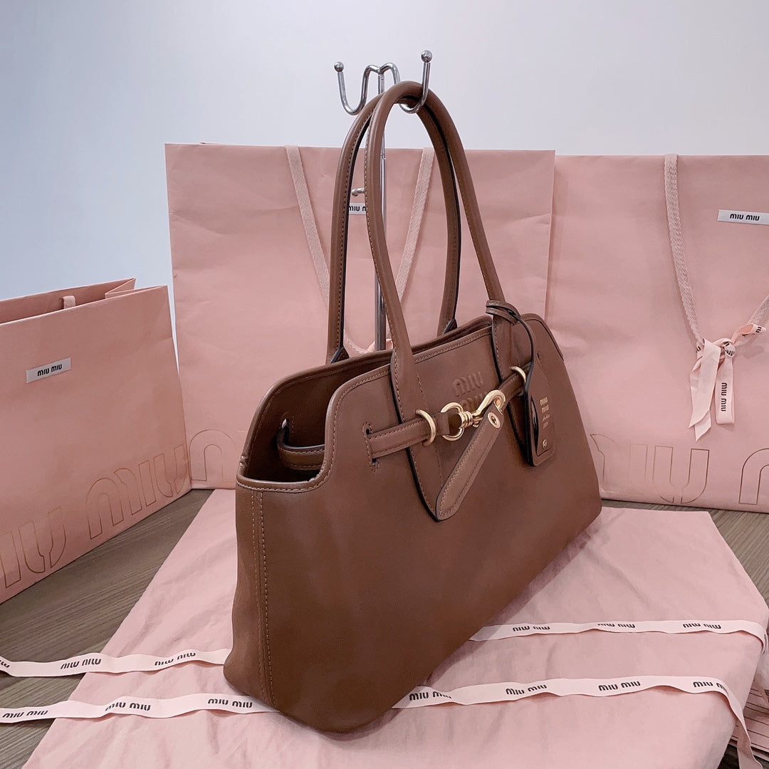 Miu Miu Aventura Handbag Brown
