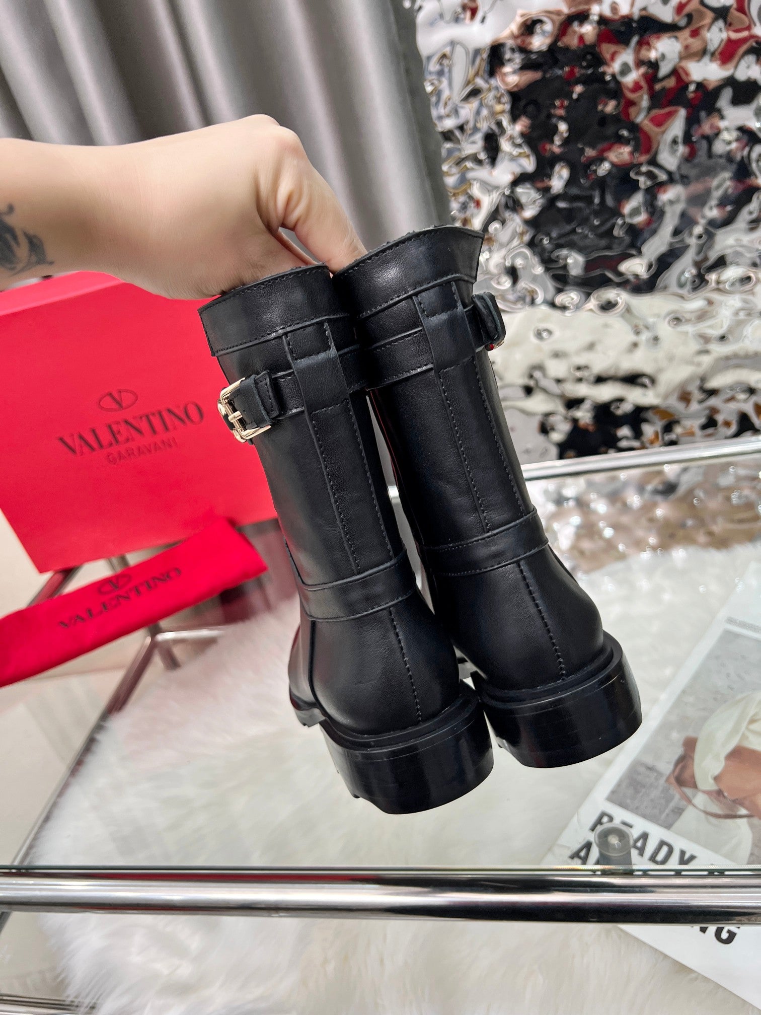 Valentino Leather Boots