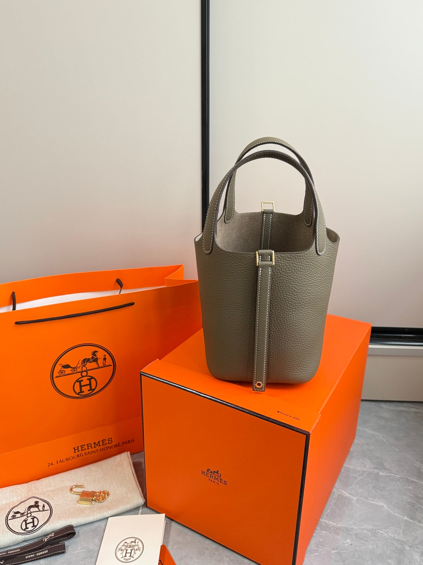 Hermes Picotin In Grey