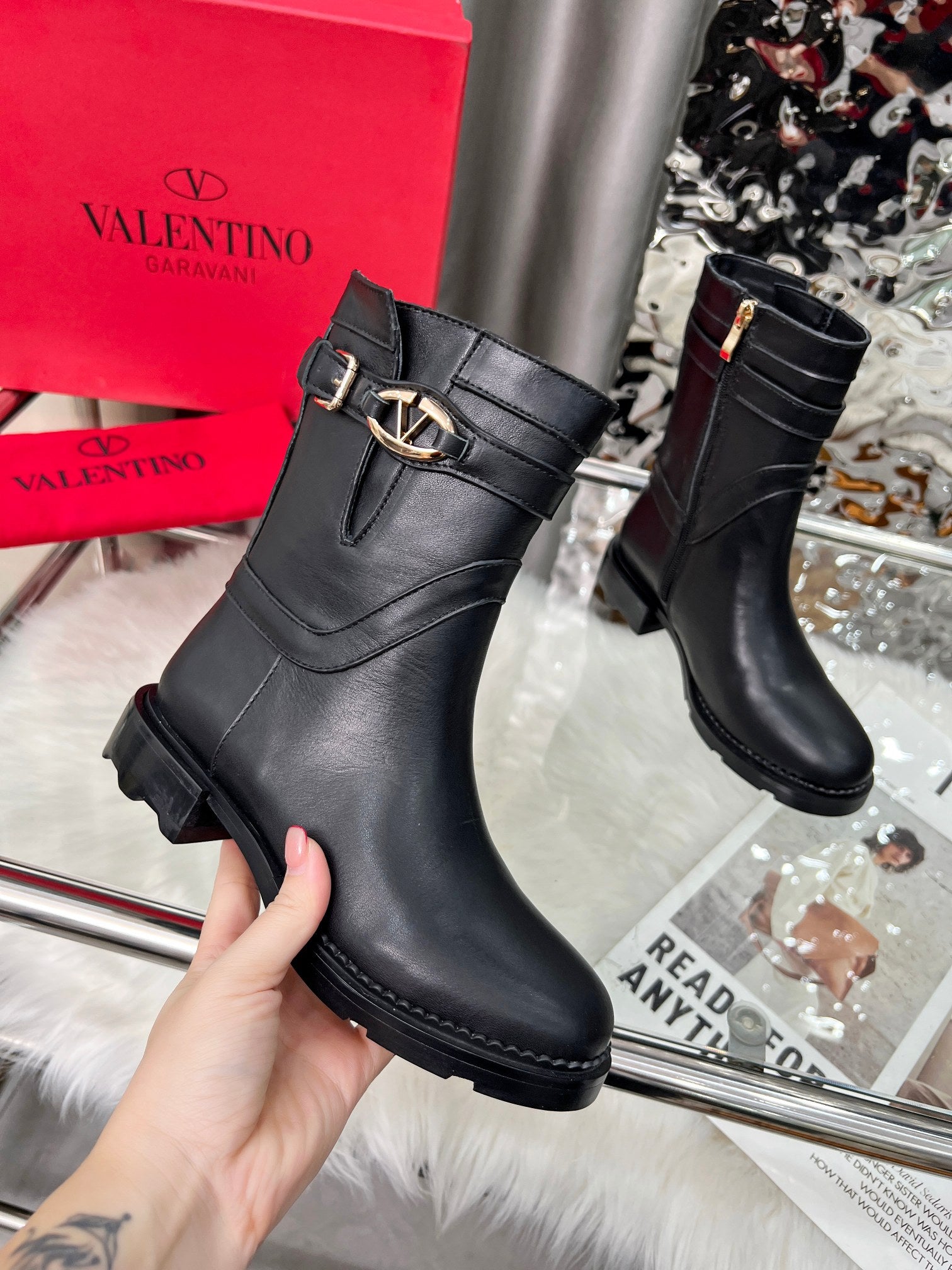 Valentino Leather Boots