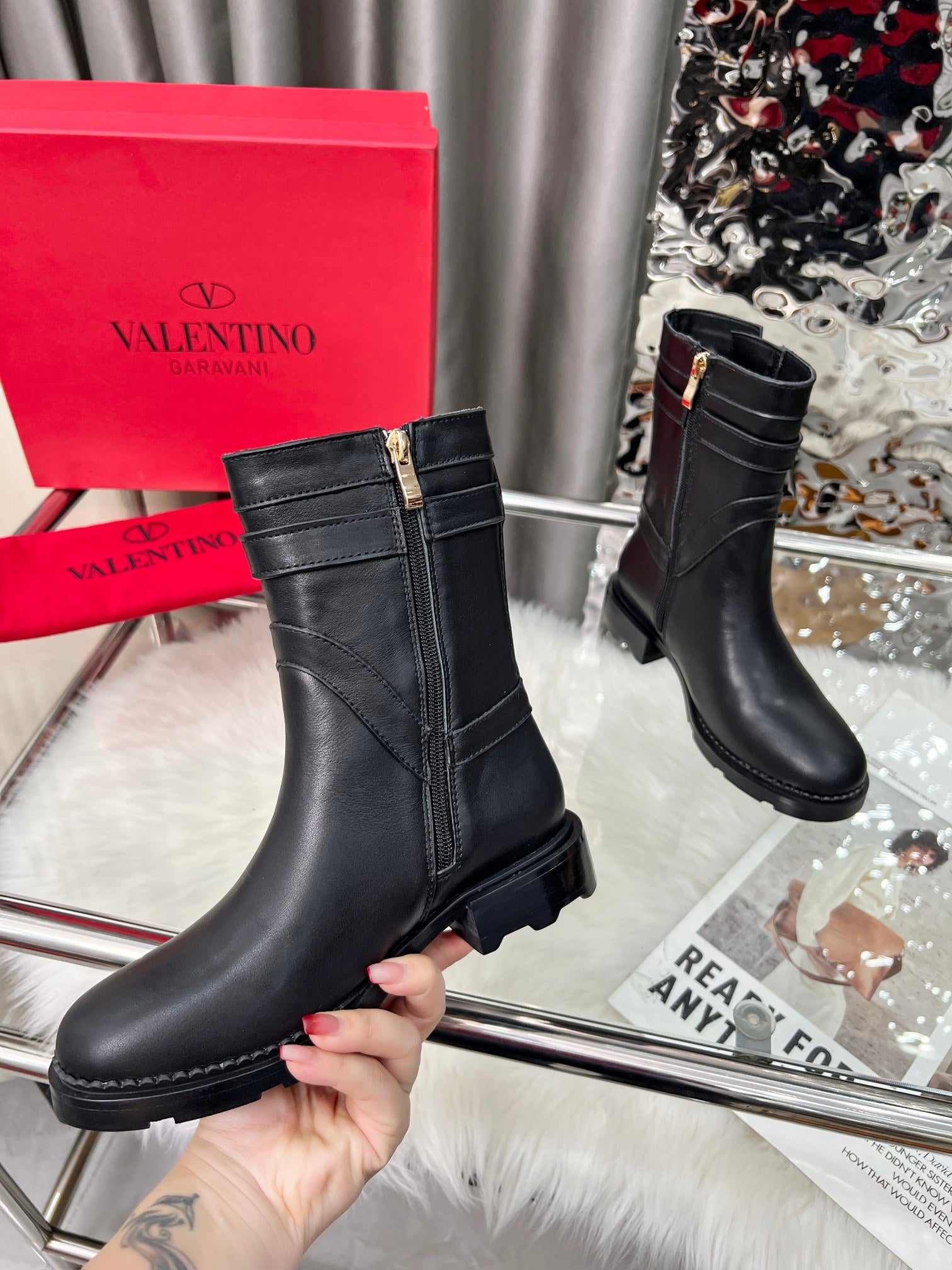 Valentino Leather Boots