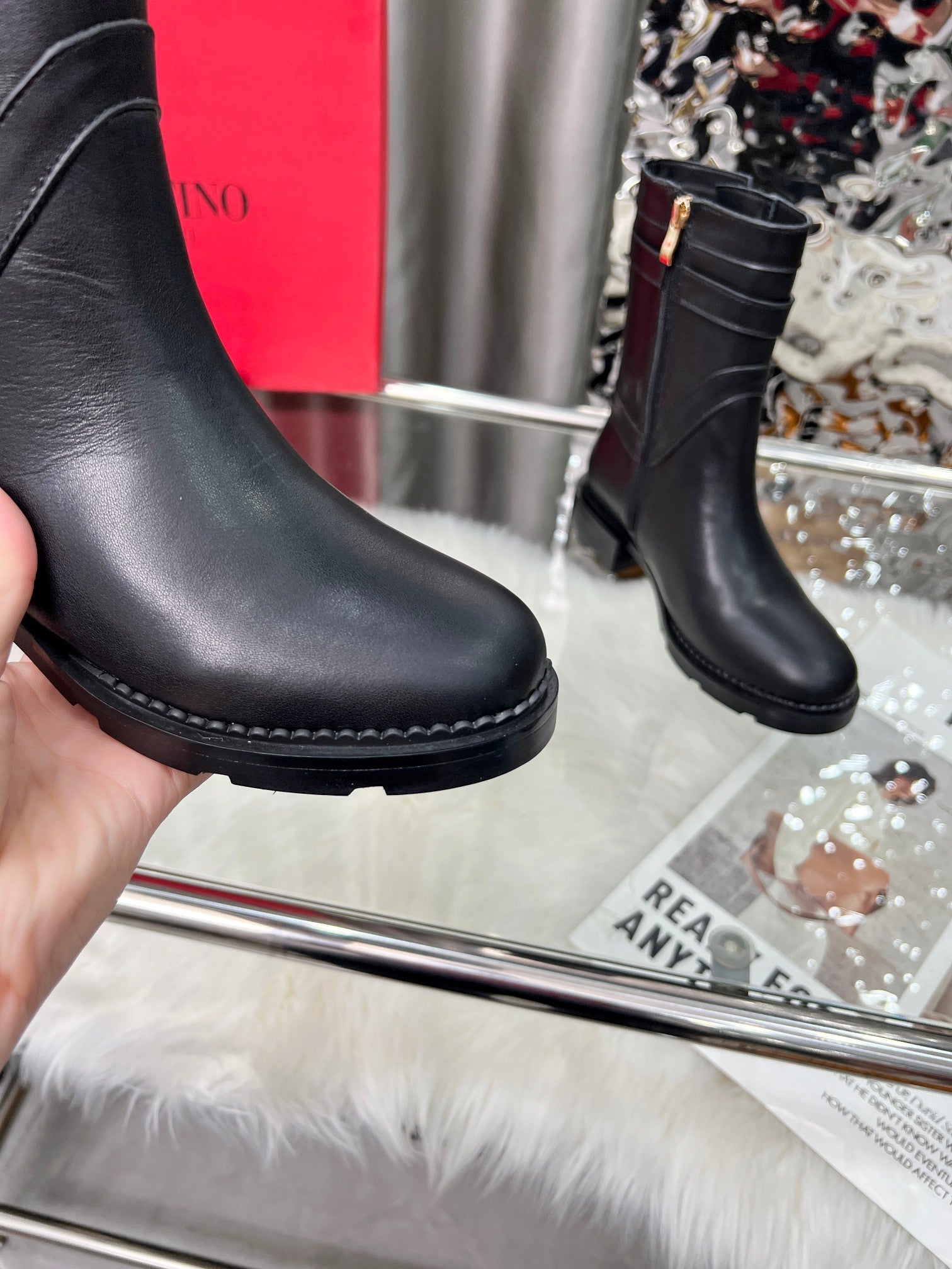 Valentino Leather Boots