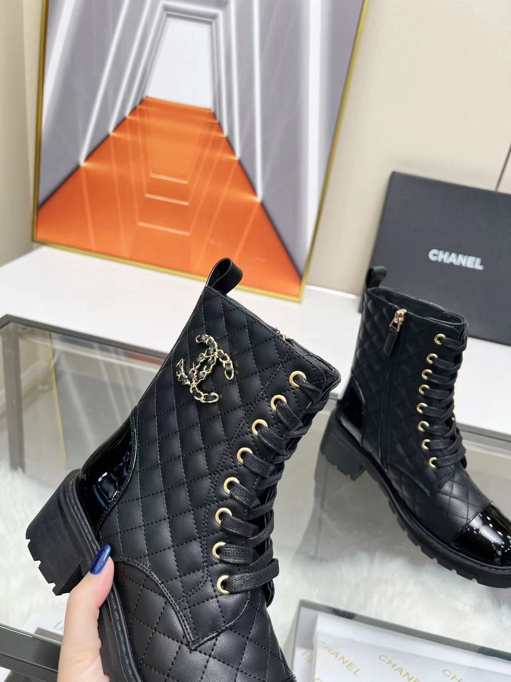 Chanel Leather Boots