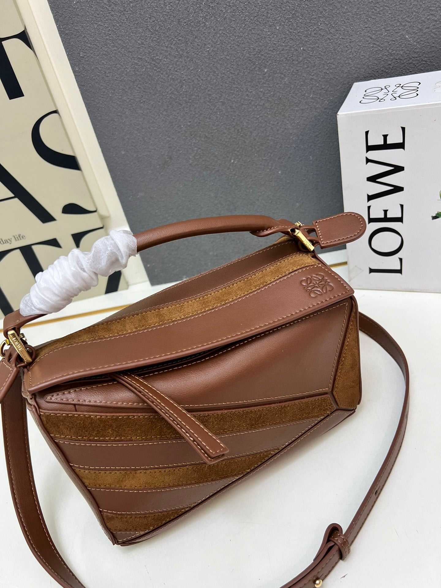Loewe Puzzle Bag Brown
