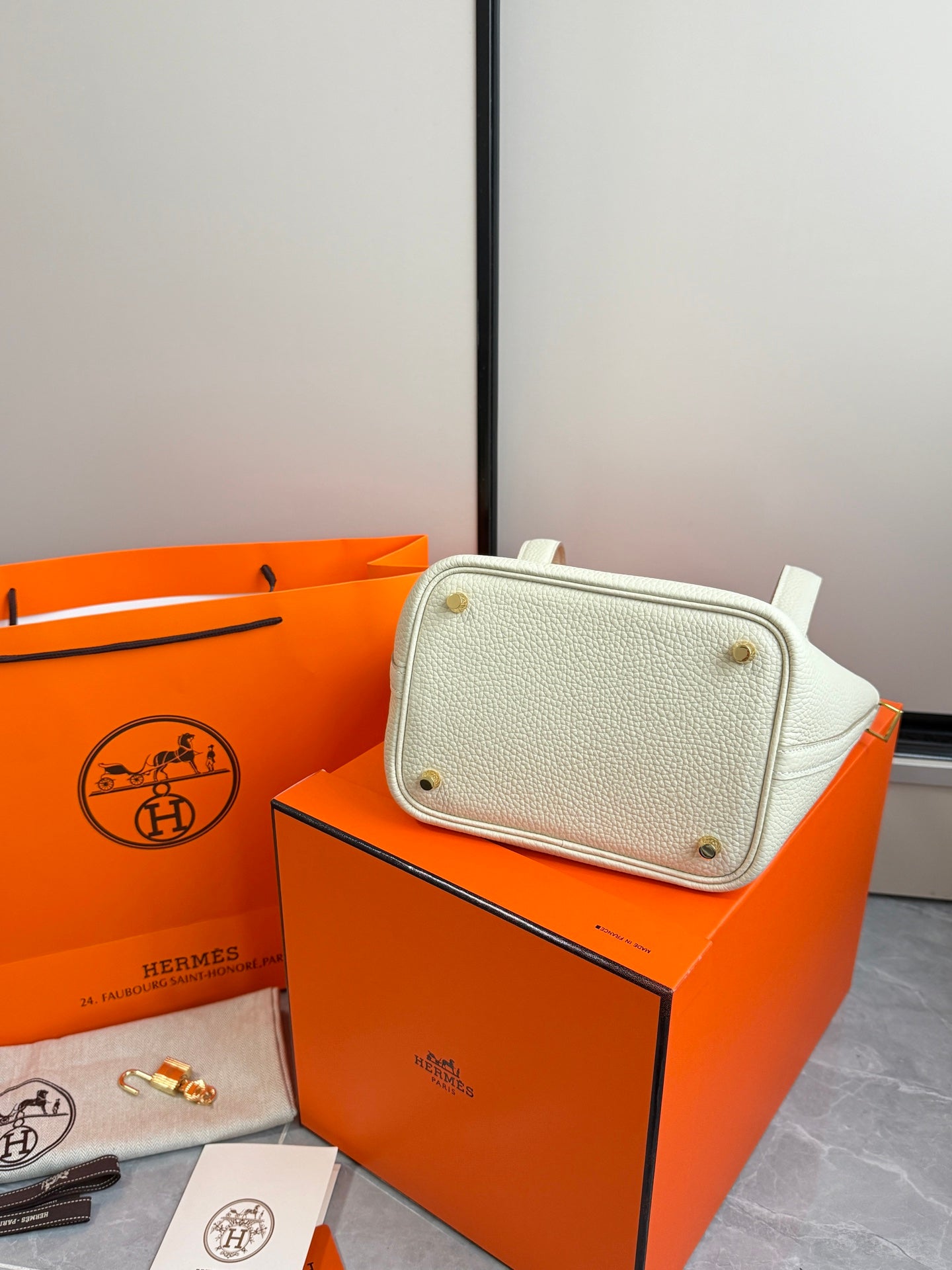 Hermes Picotin In White