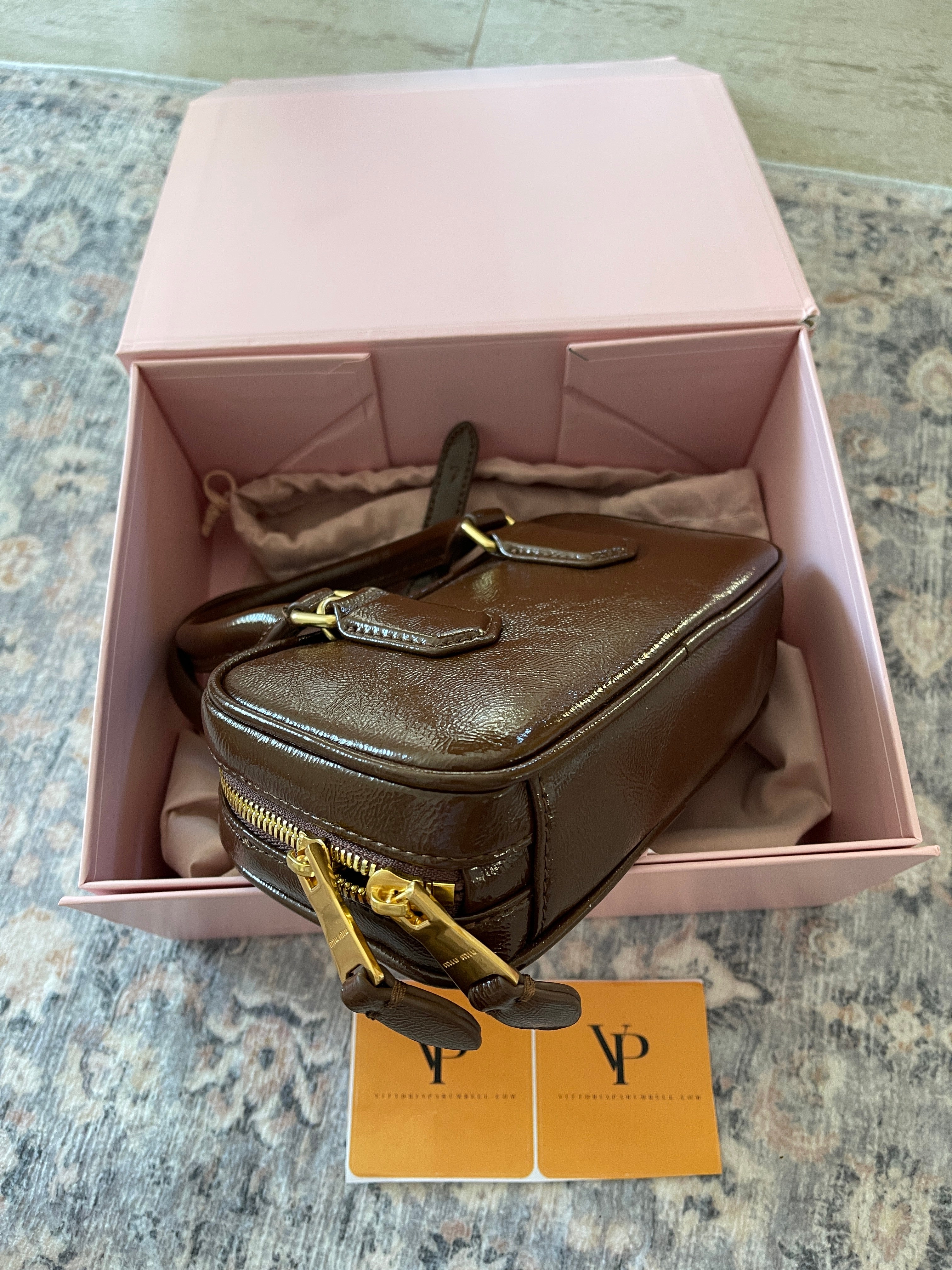 Miu Miu brown leather bag