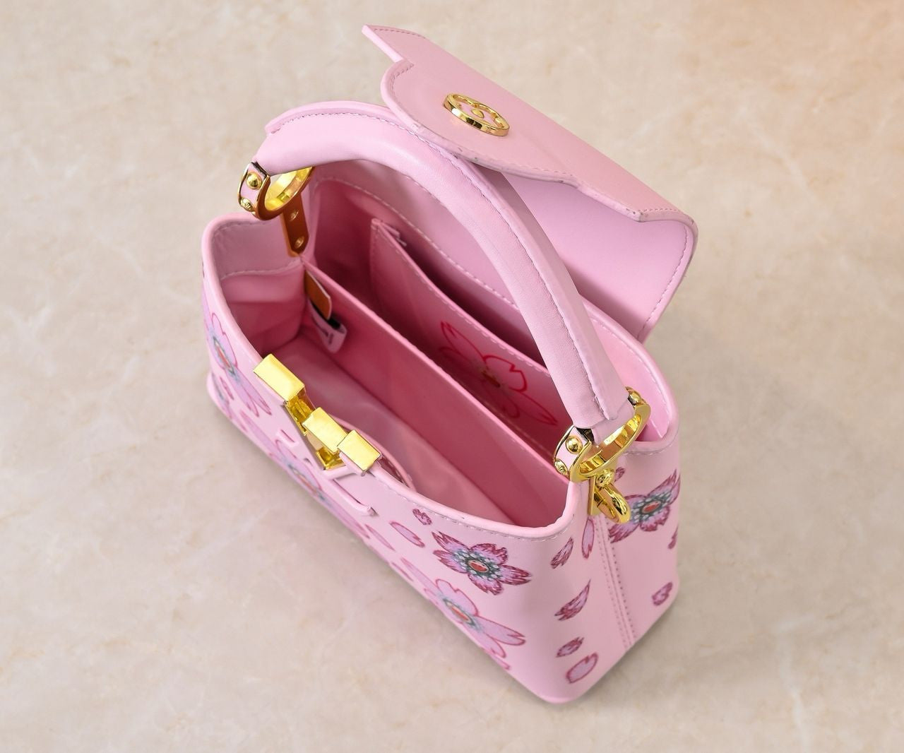 Louis Vuitton capucines pink