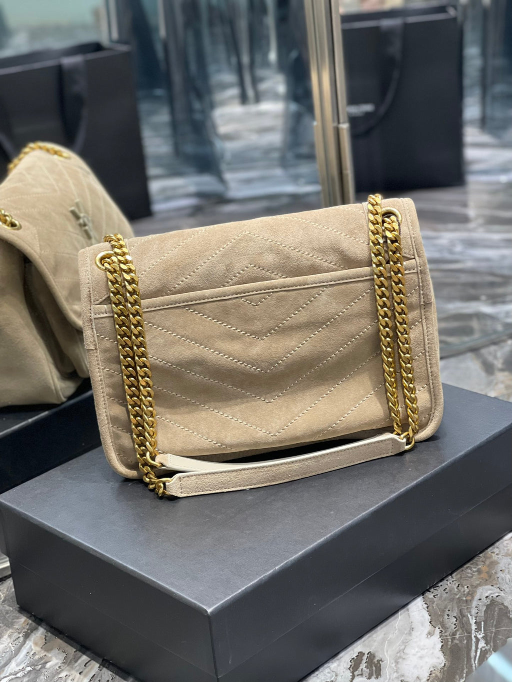 YSL Bag In suede