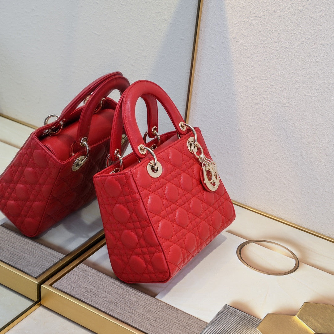 Lady Dior Bag In Red
