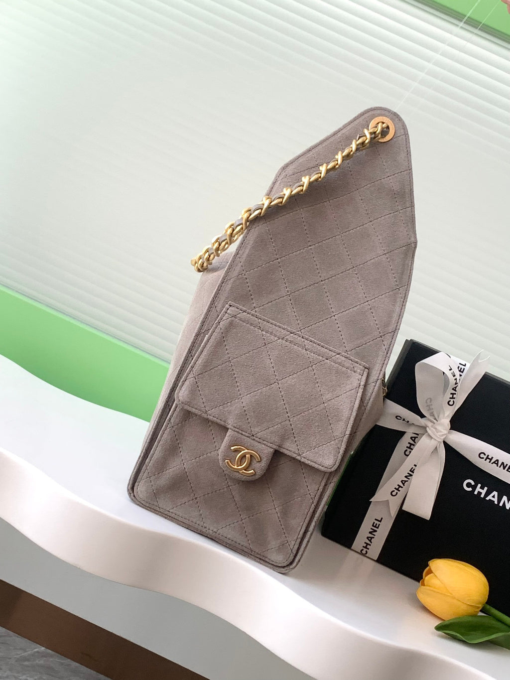 Chanel Suede Hobo Bag
