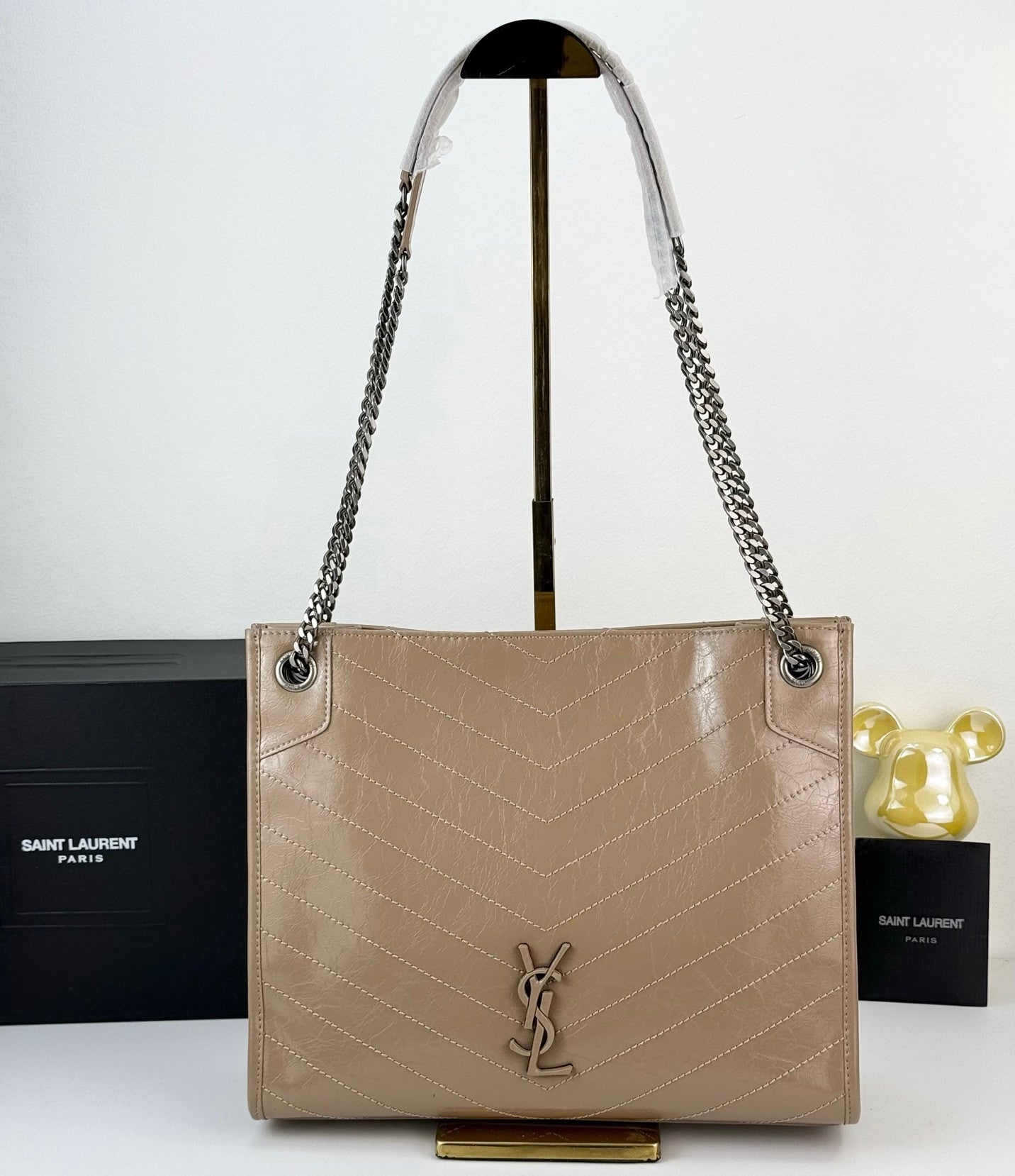 YSL Niki bag cream