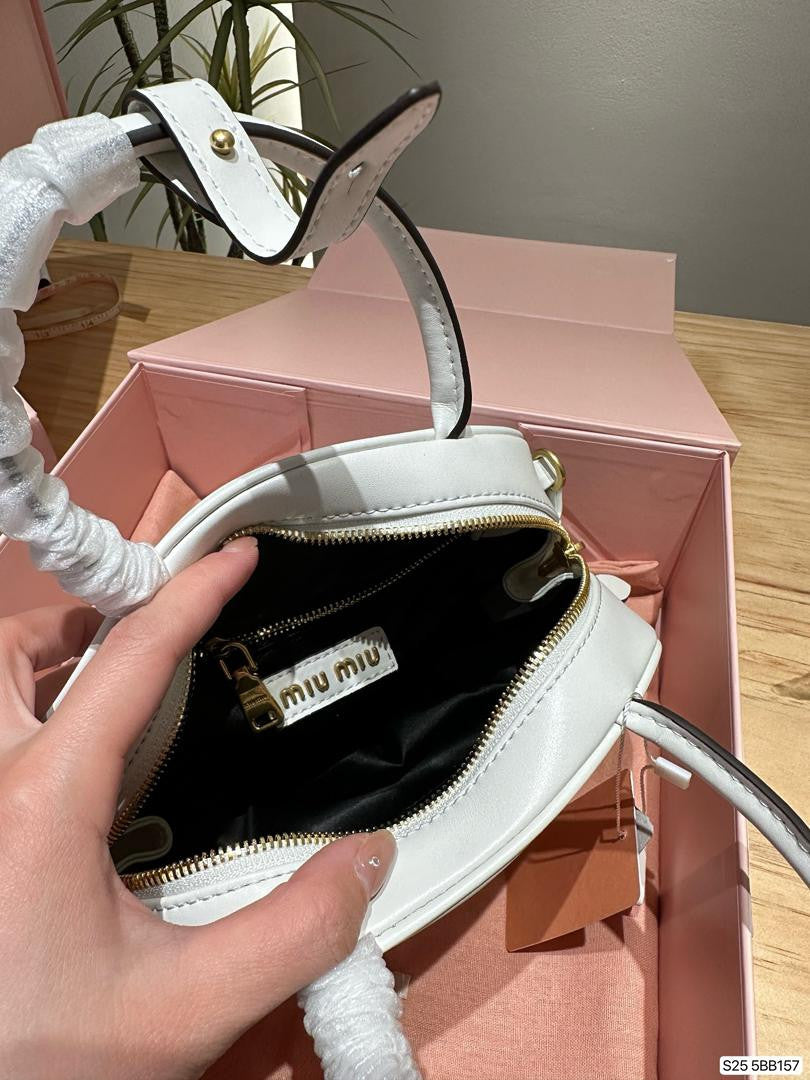 Miu Miu Patent Leather Top Handle Bag