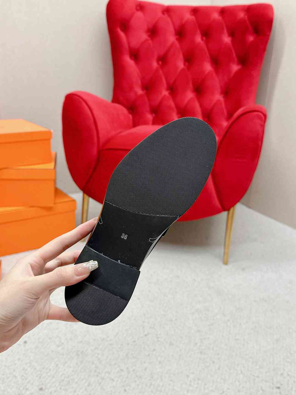 Mocasini Hermes din piele