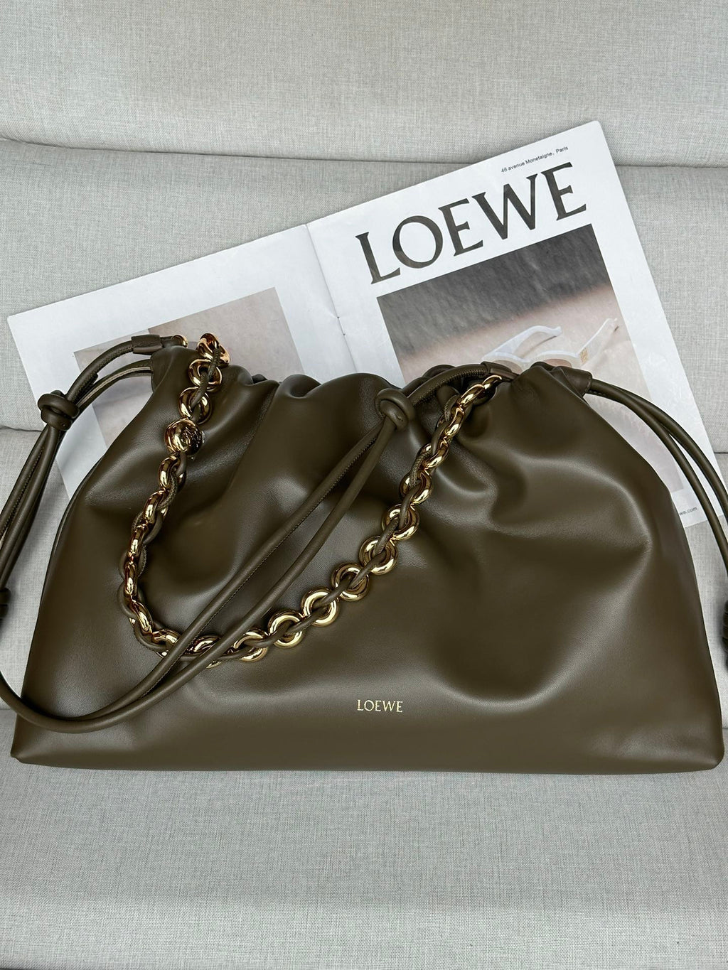 Loewe leather bag flamenco