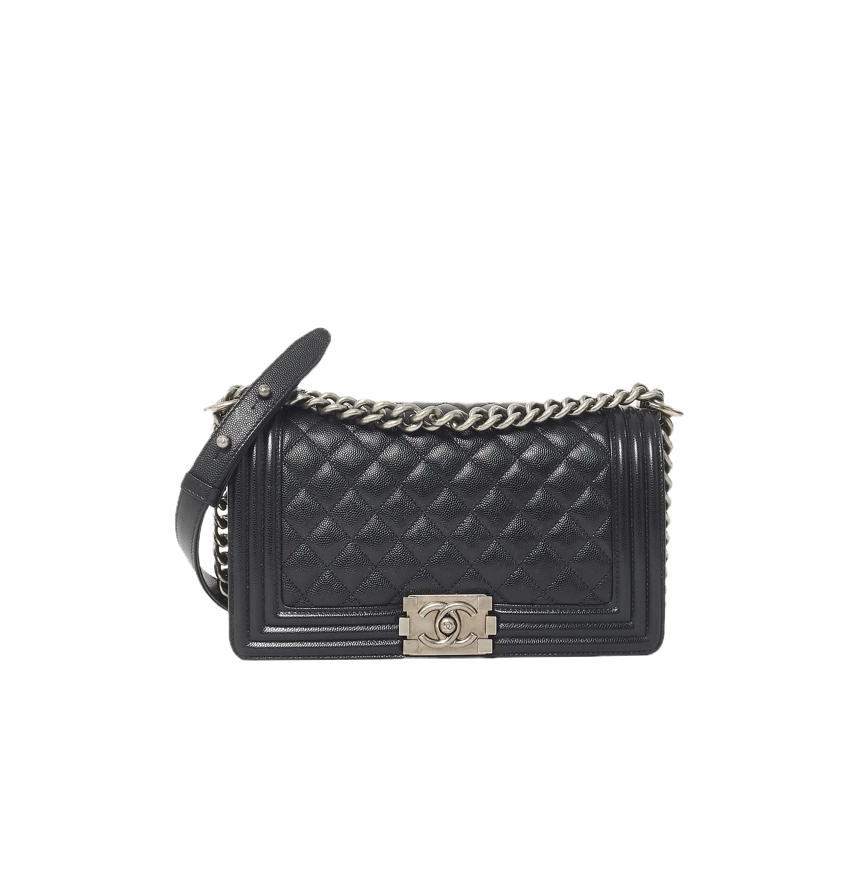 Chanel Leboy caviar leather black bag