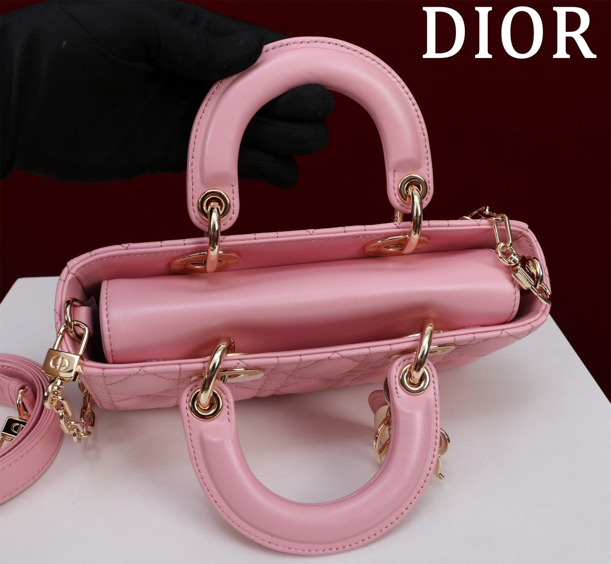 Dior pink Lady bag