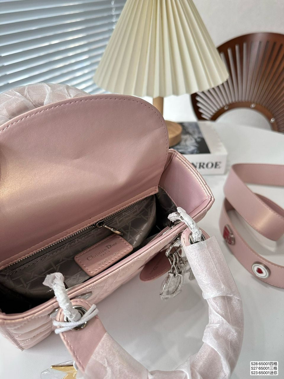 Lady Dior Bag in Pearlscent Pink