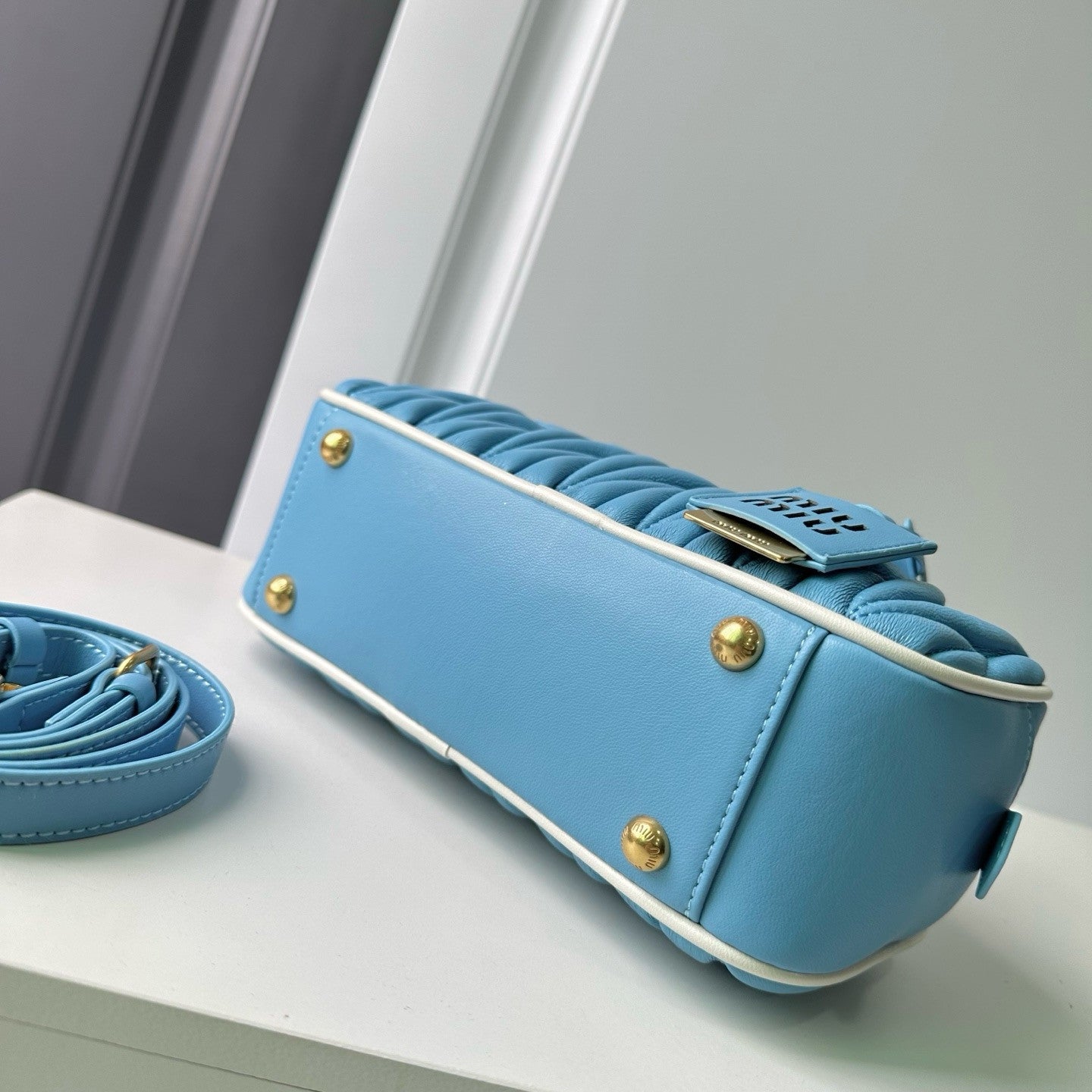 Miu Miu blue bag