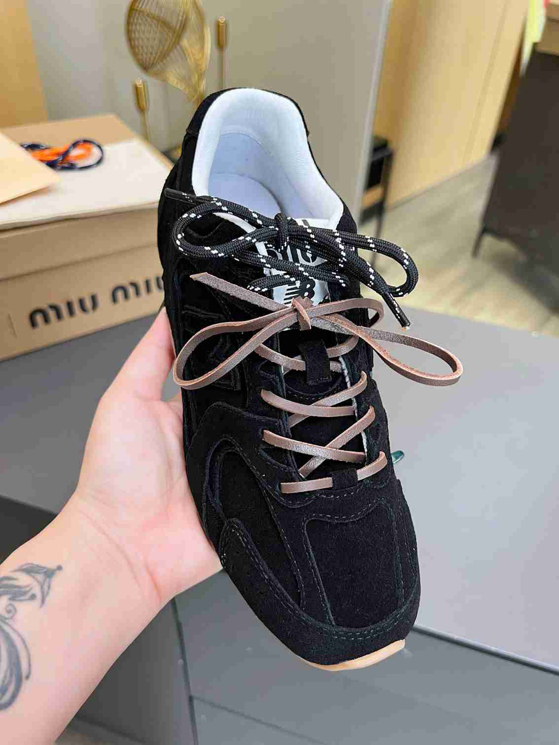 Miu Miu * New Balance sneakers black