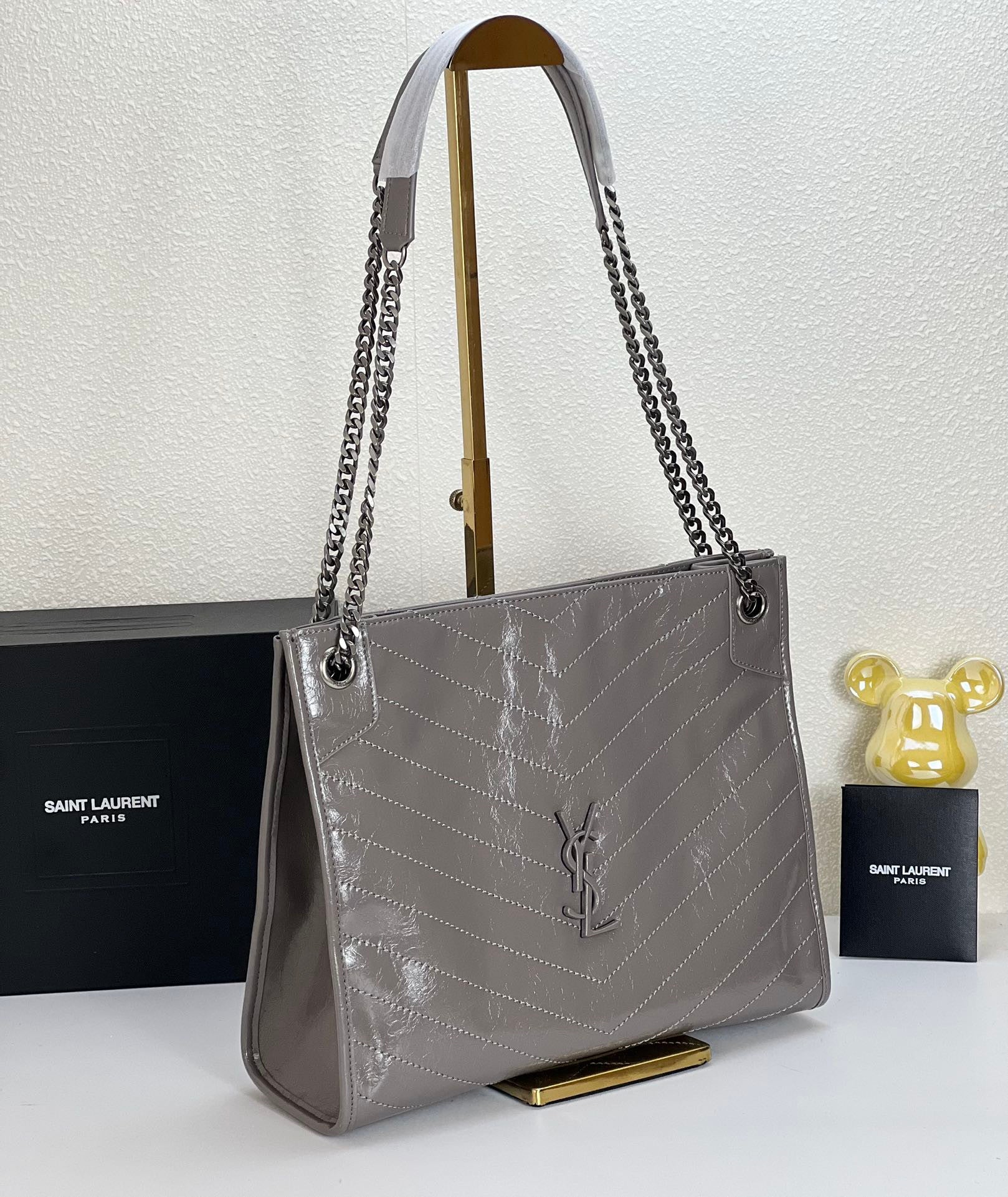 YSL Niki bag grey