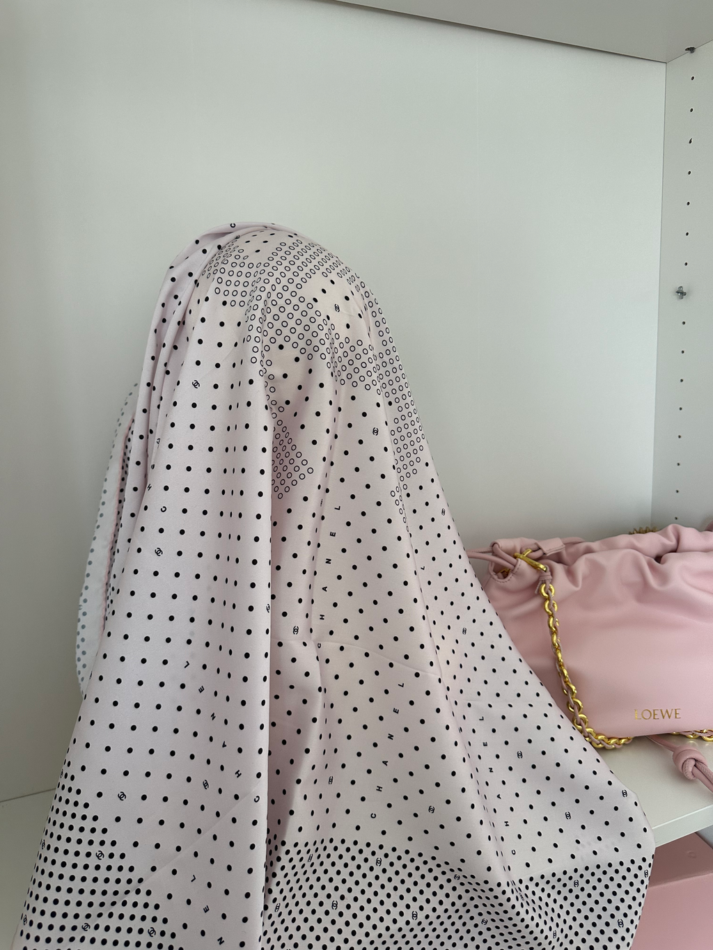 Scarf Chanel soft pink