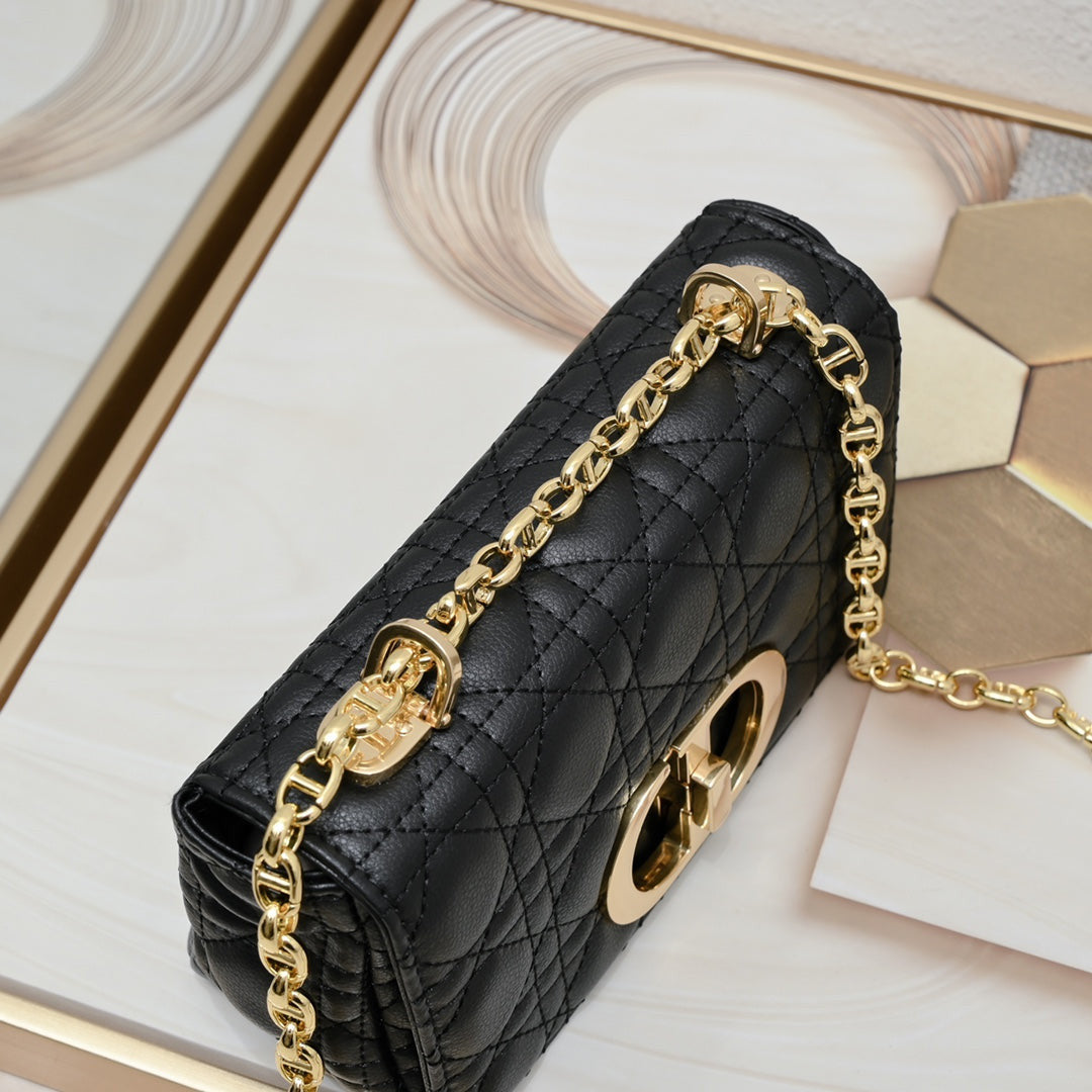 Dior Caro Bag In Black