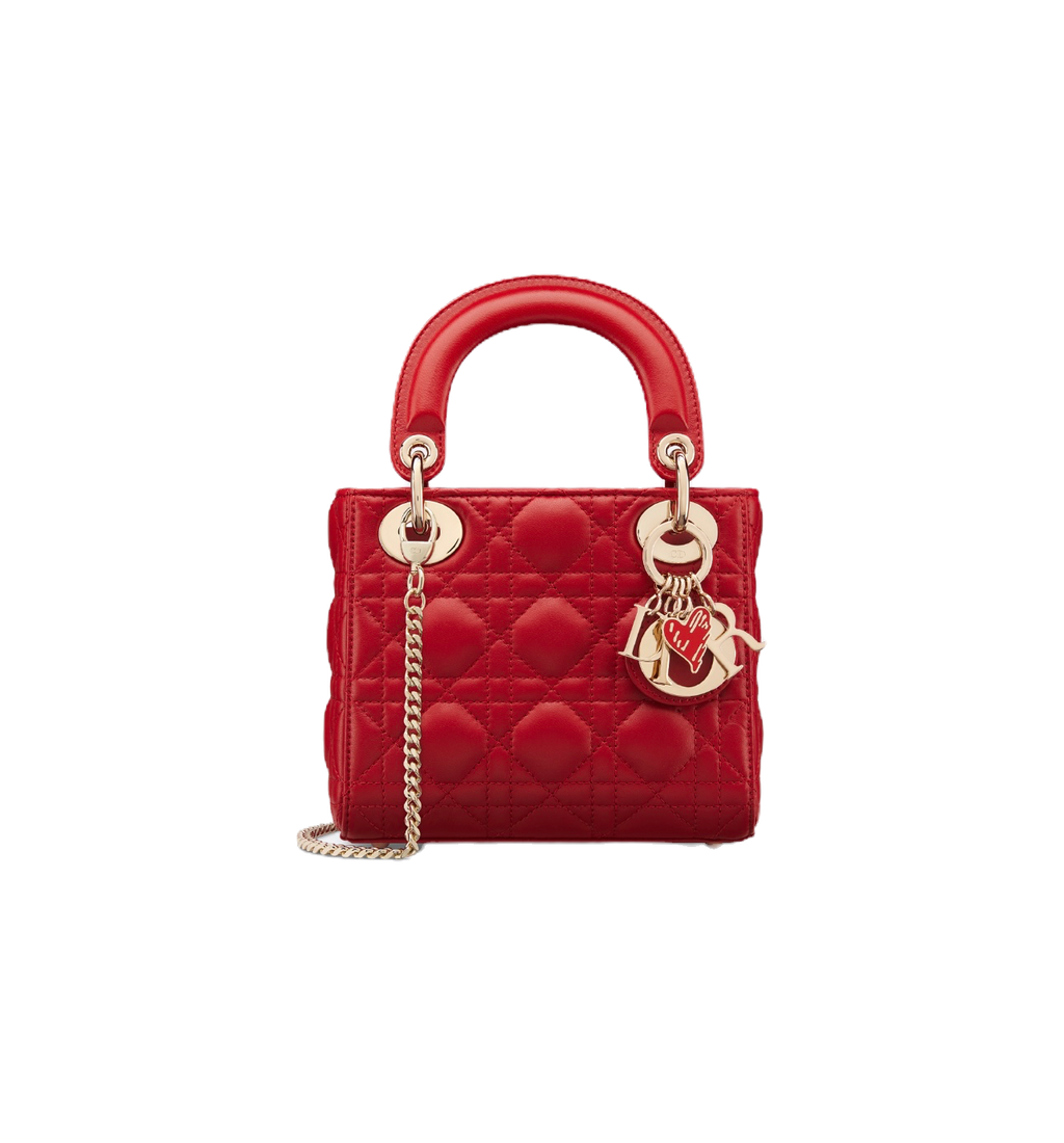 Lady Dior Bag In Red