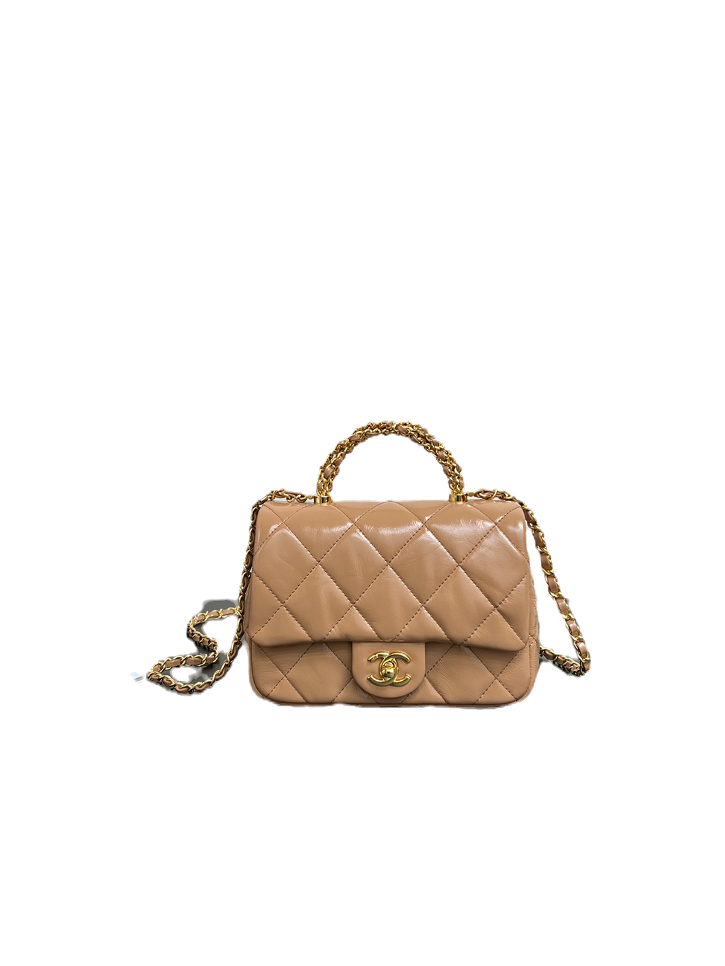 Chanel Mini Flap Bag Nude