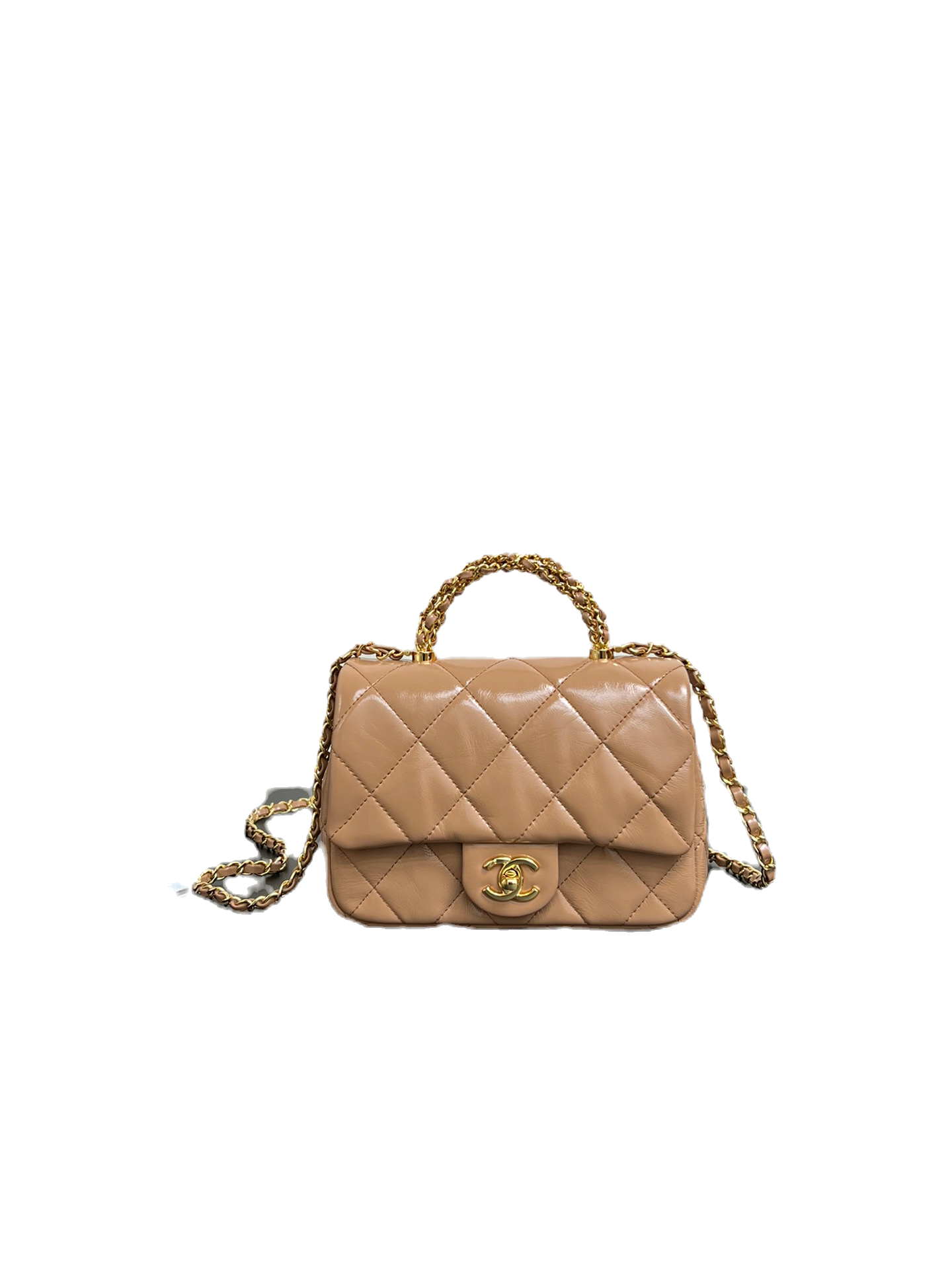 Chanel Mini Flap Bag Nude