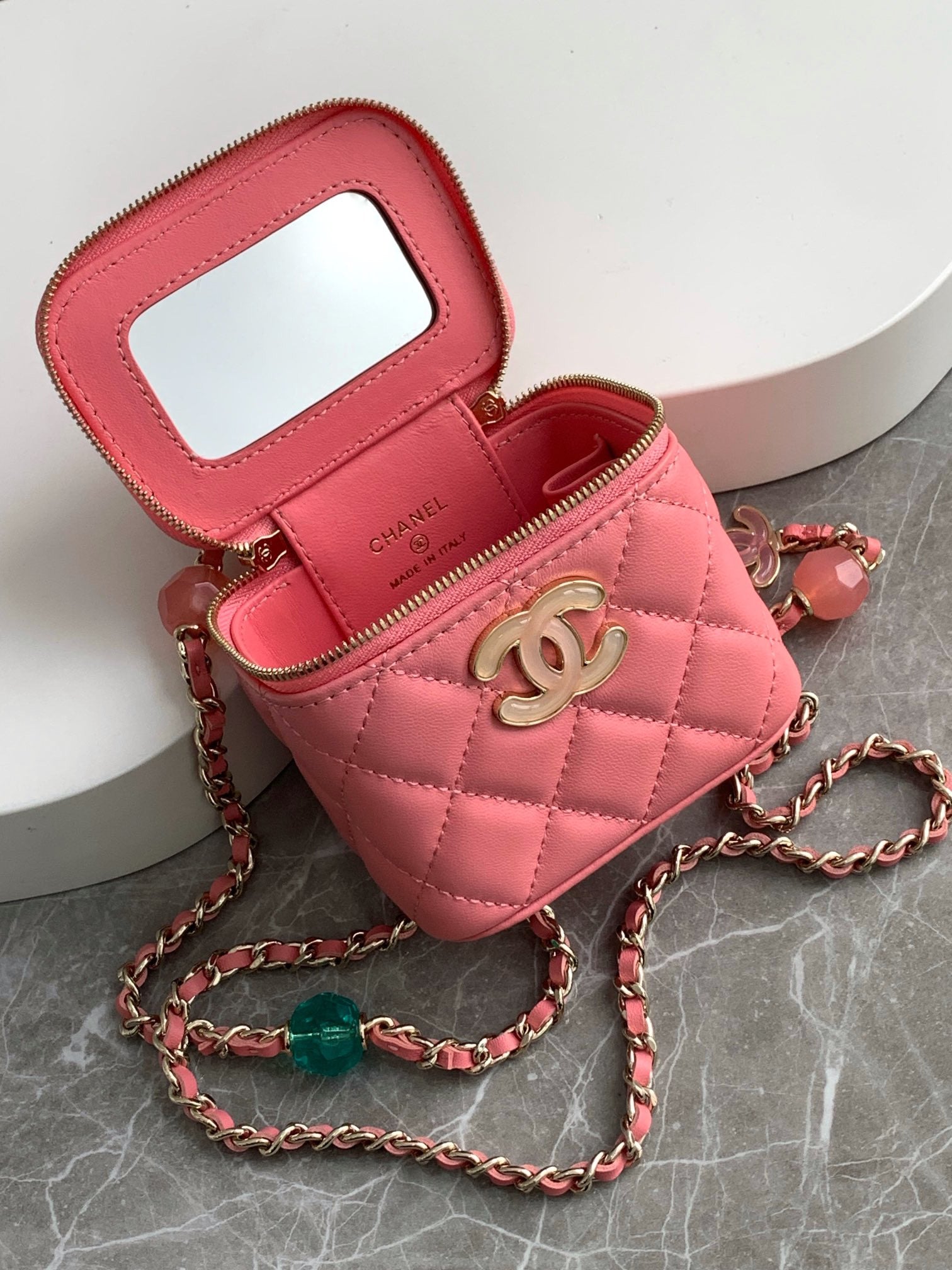 Chanel Mini Box Bag Coral Pink