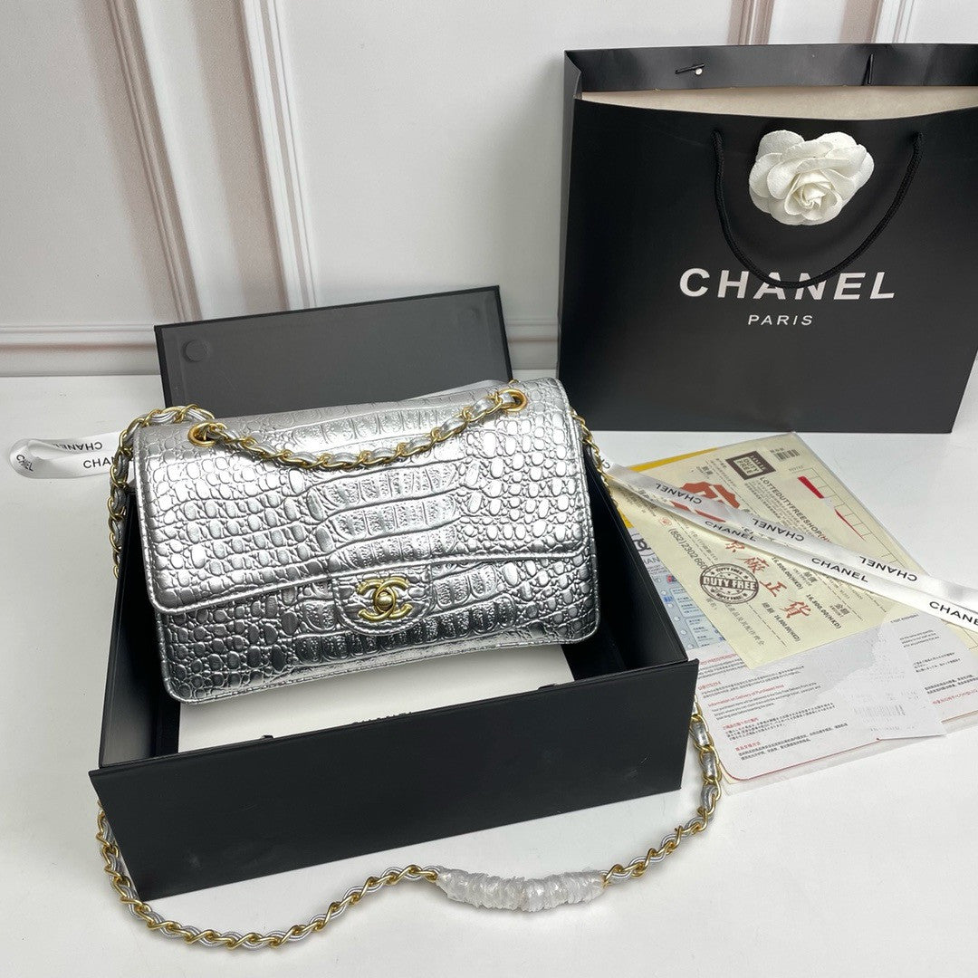 Chanel Croco Bag Gold