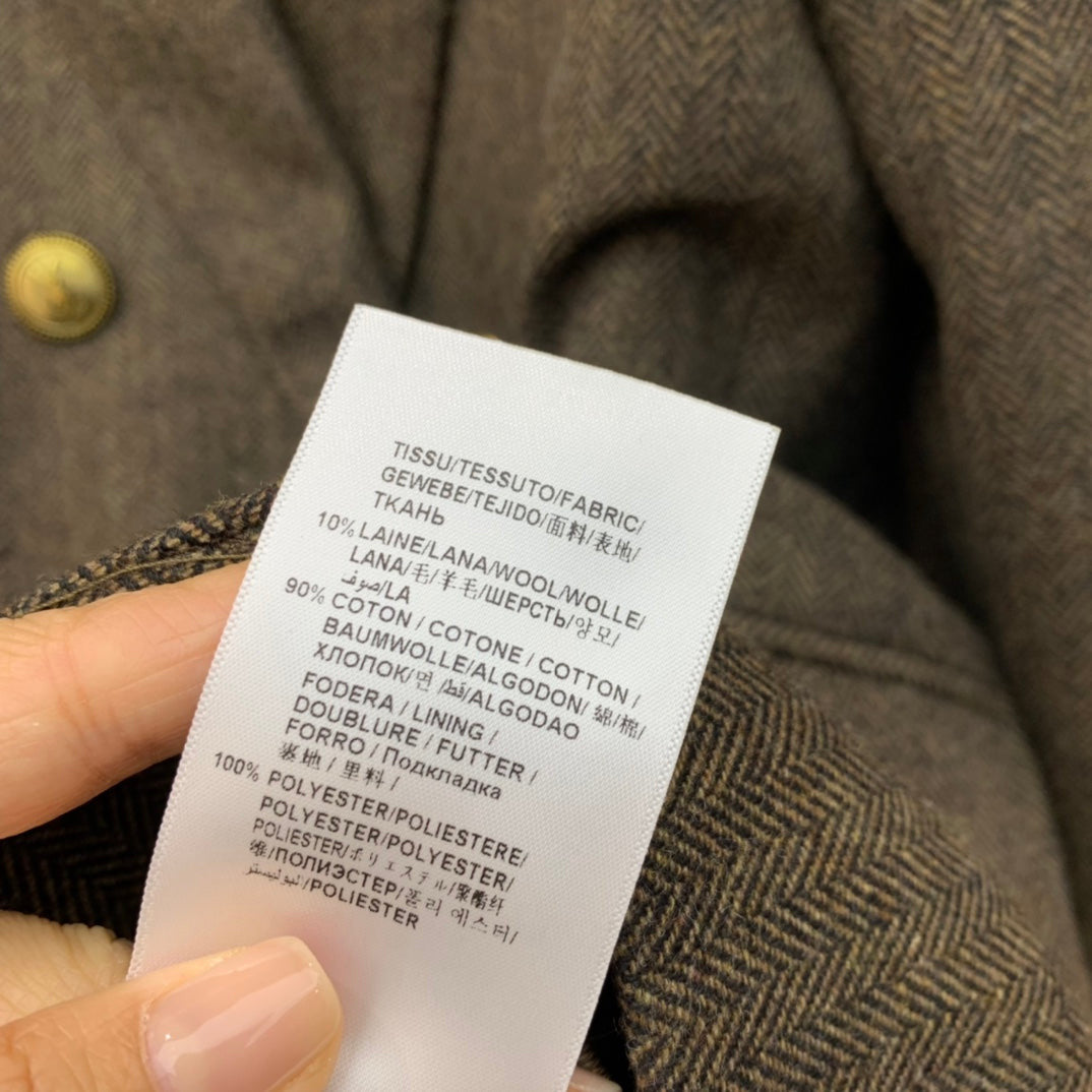 Jachetă Saint Laurent 100% Lână