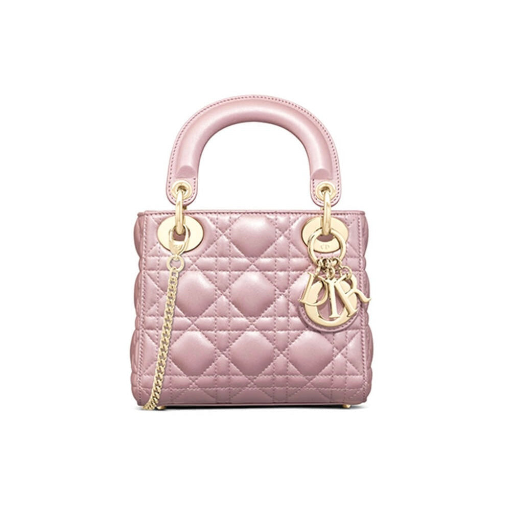 Mini Lady Dior Bag In Pink