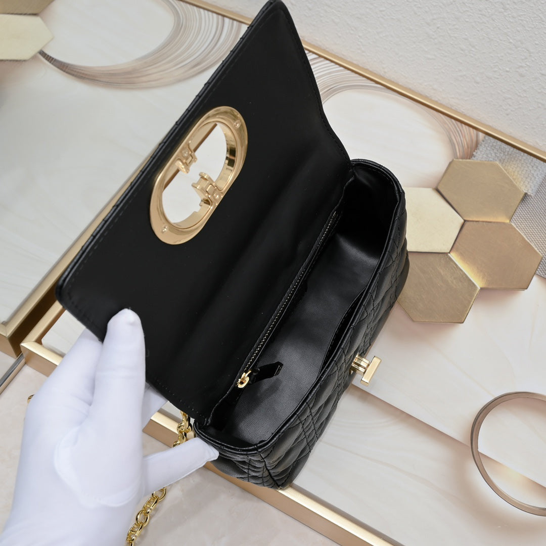 Dior Caro Bag In Black