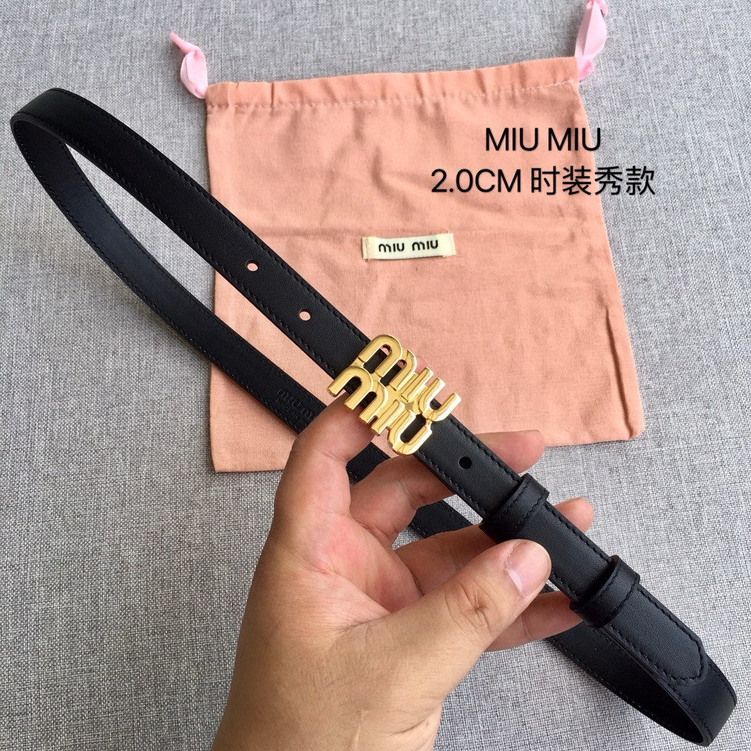 Miu Miu Leather Belt