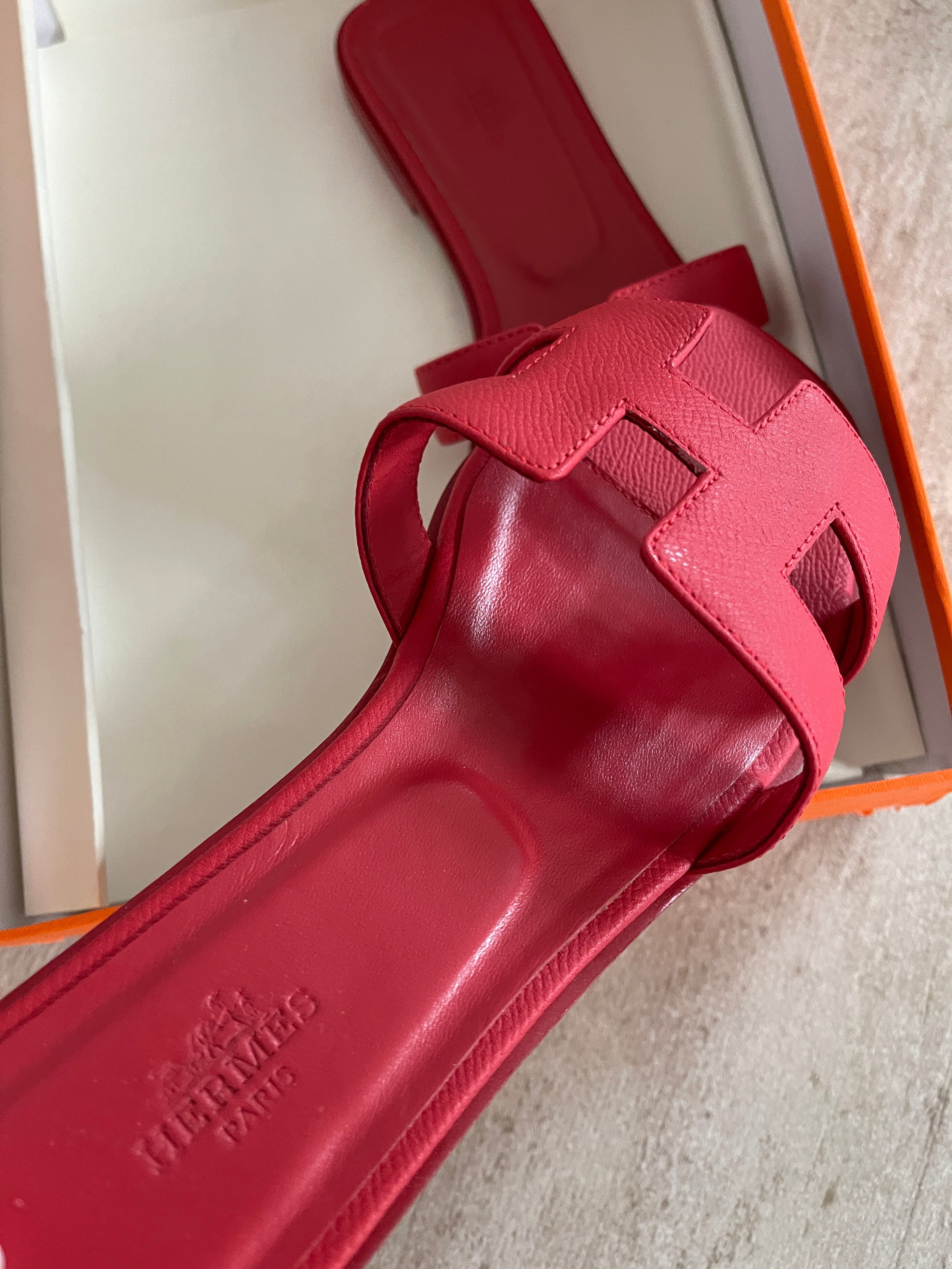 Oran sandals red