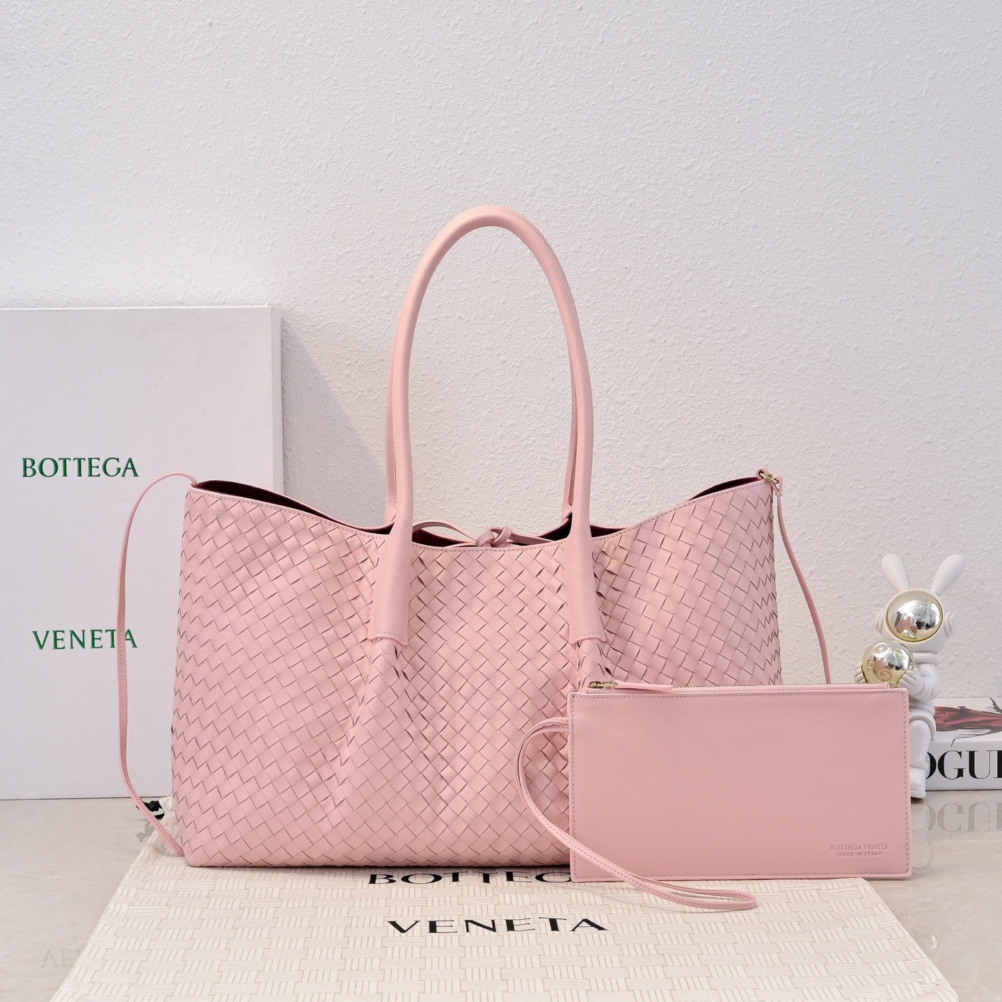 Bottega Veneta tote bag pink