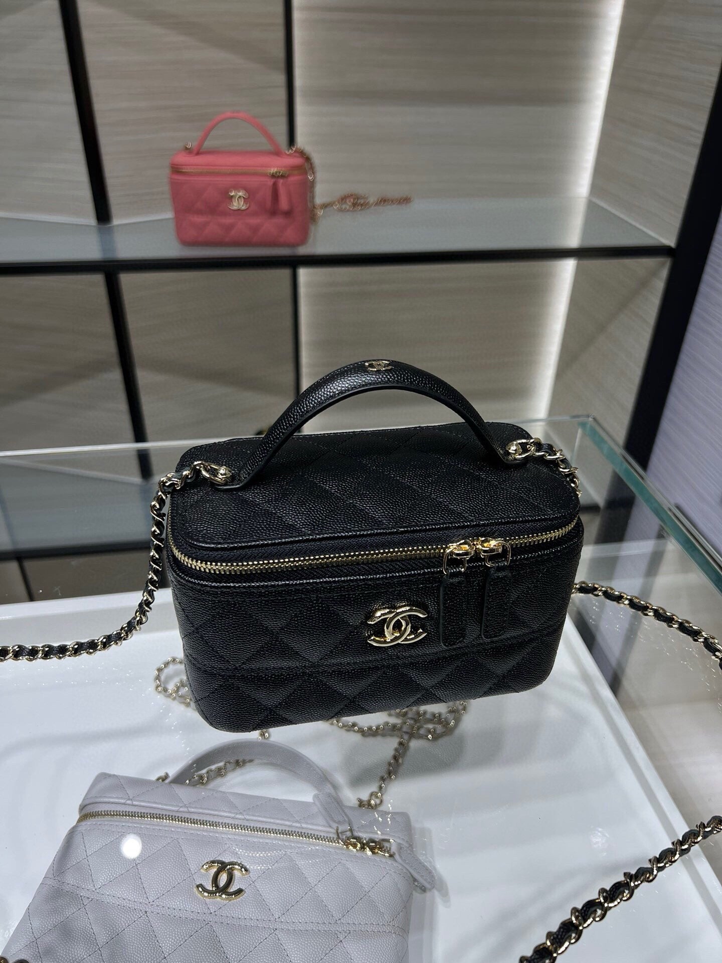 Chanel box bag black