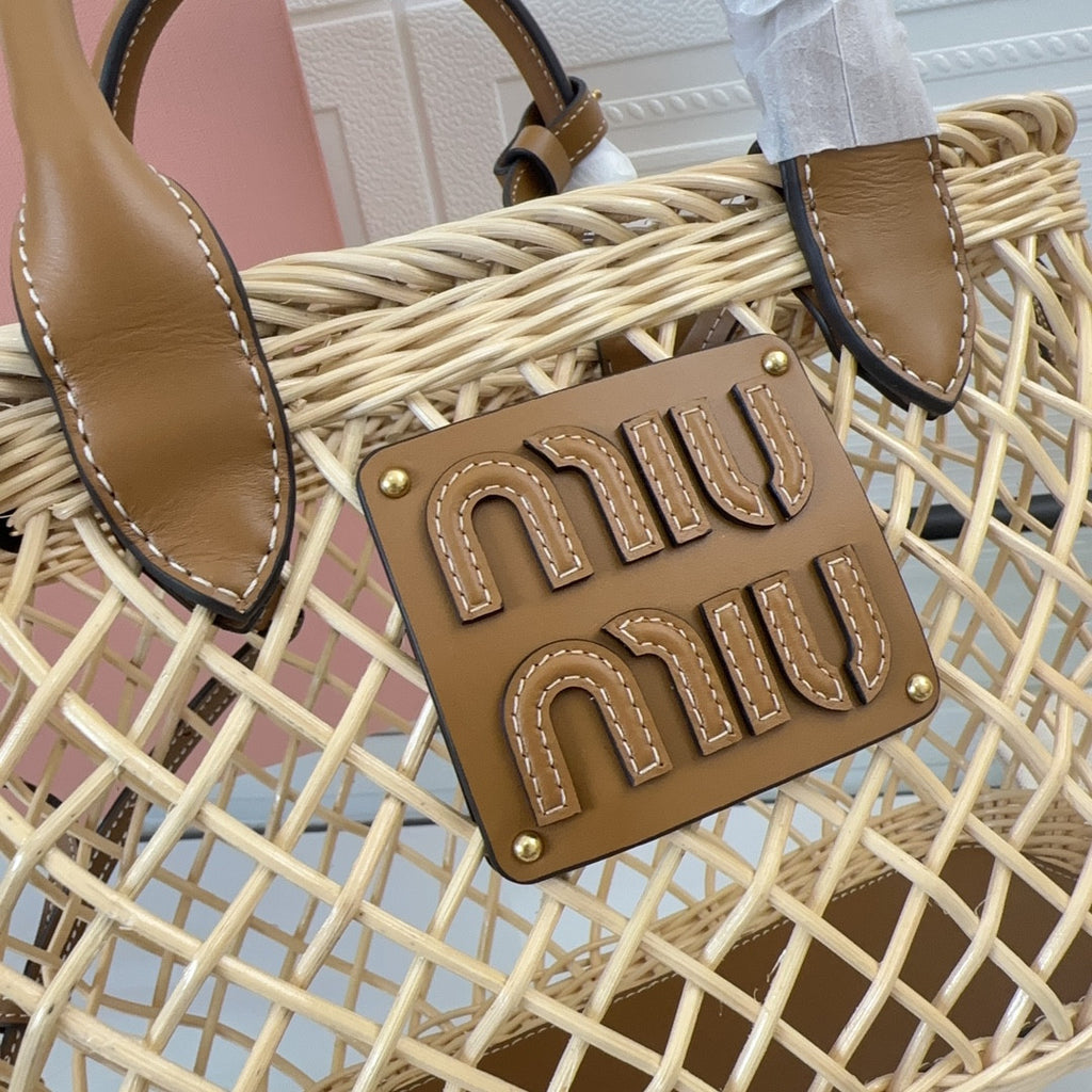 Miu Miu straw bag