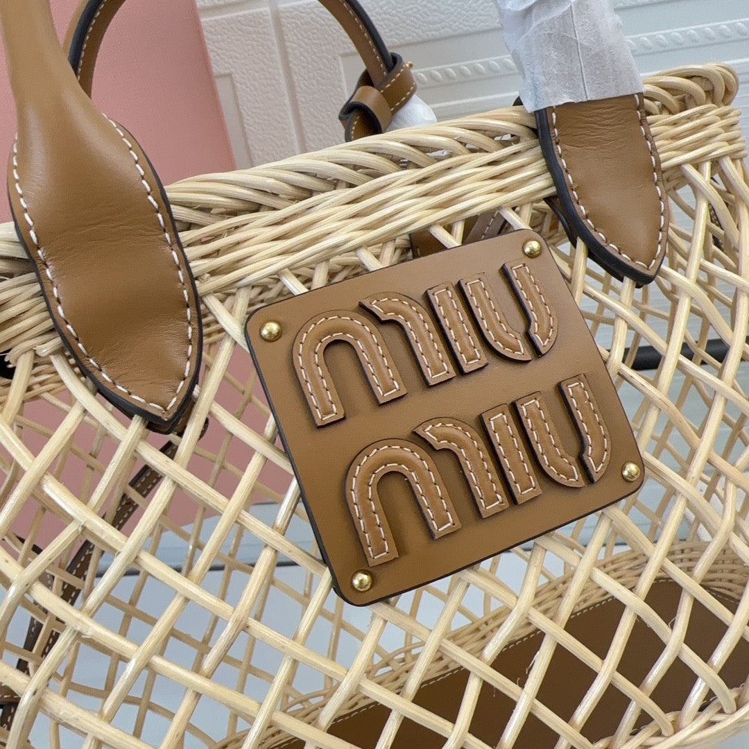 Miu Miu straw bag