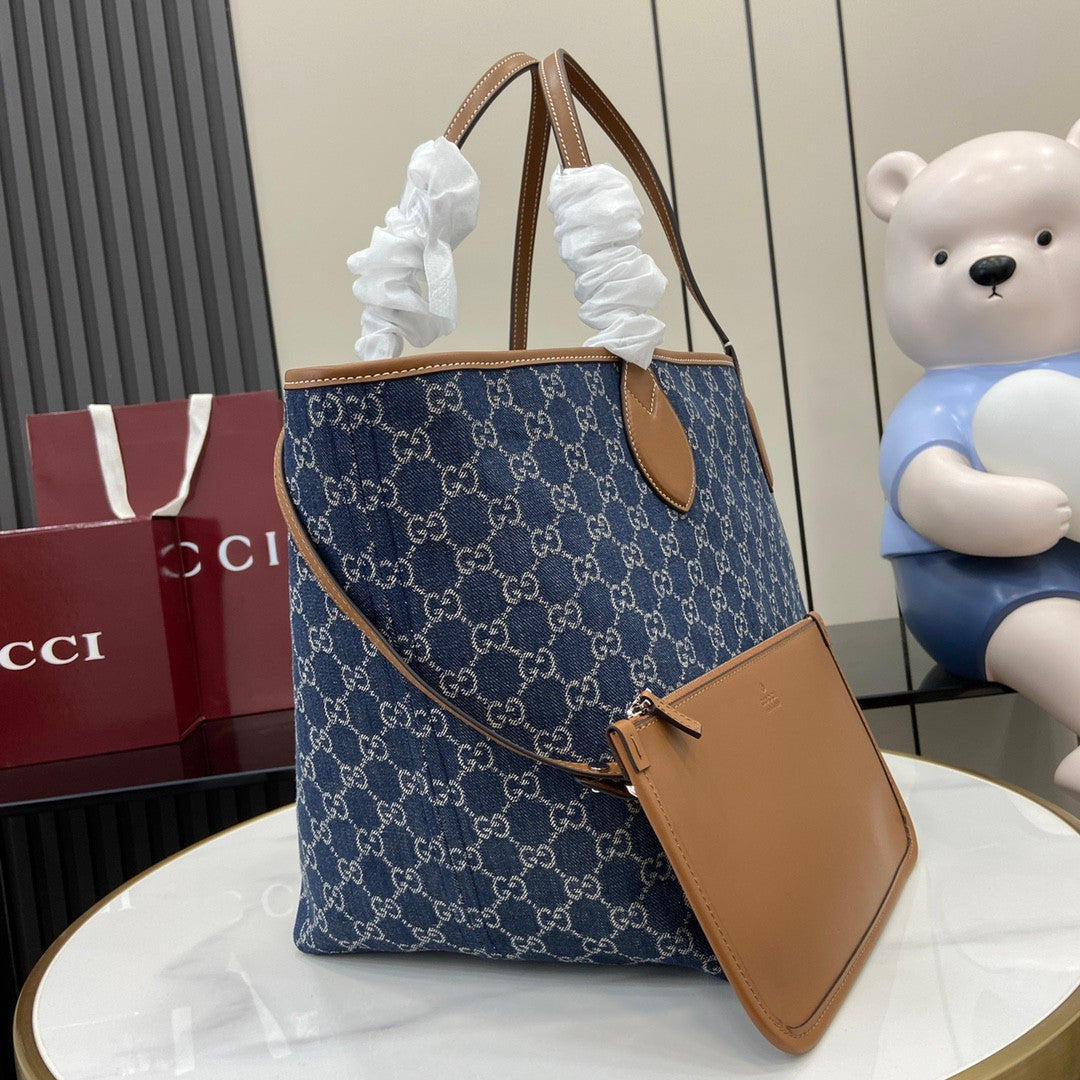 Gucci tote bag blue