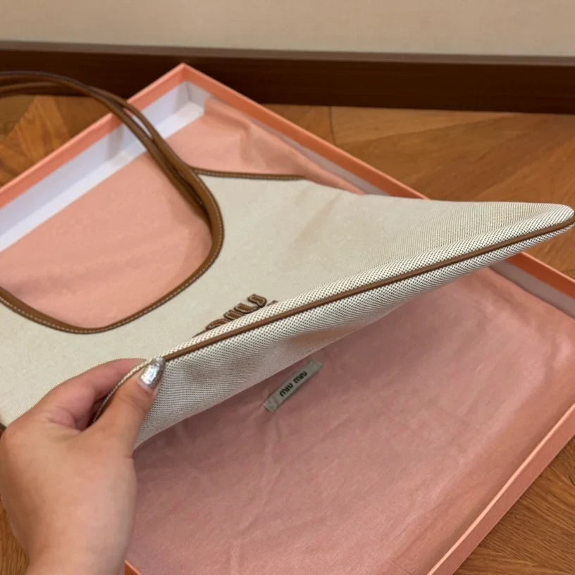 Miu Miu Tote Bag In Natural