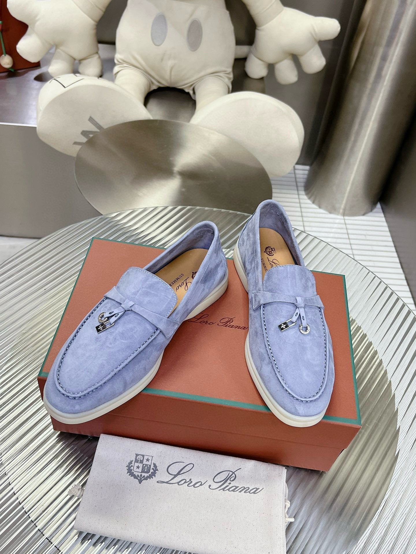 Loro Piana summer walk blue