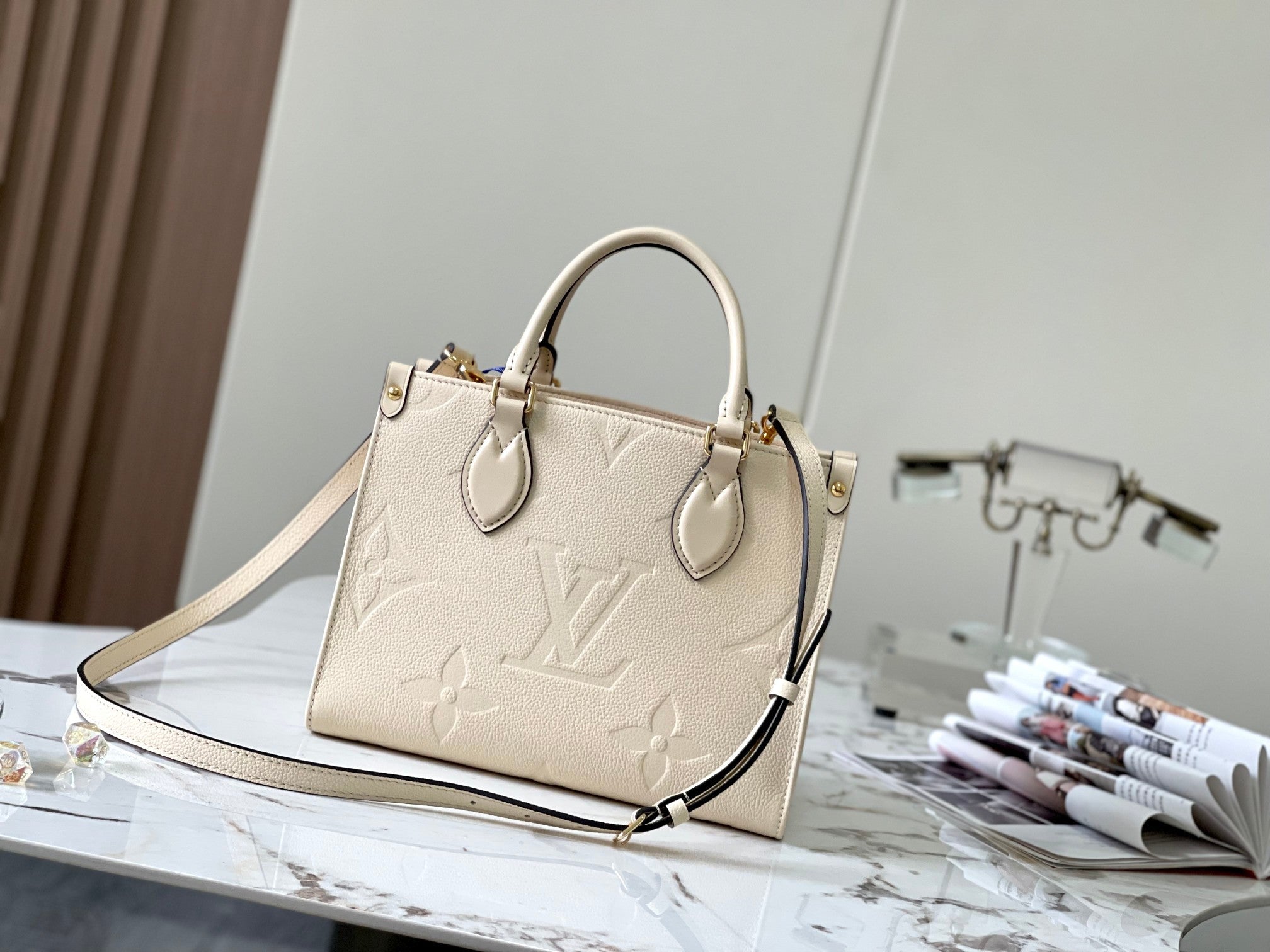 Louis Vuitton On-The-Go white