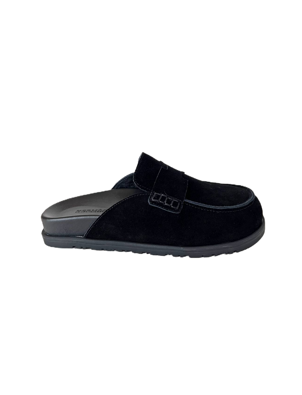 Hermes Mules Plain Suede