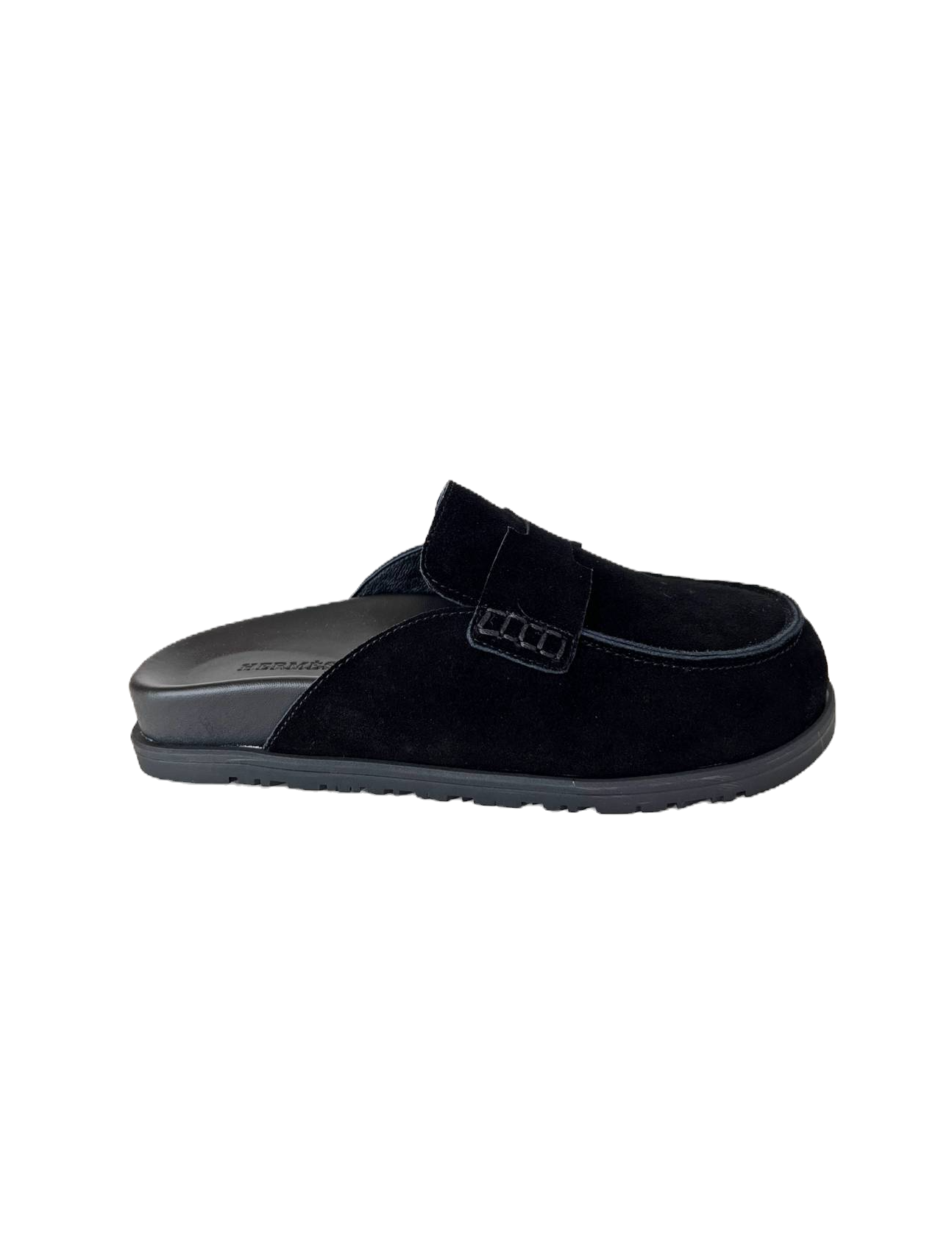 Hermes Mules Plain Suede