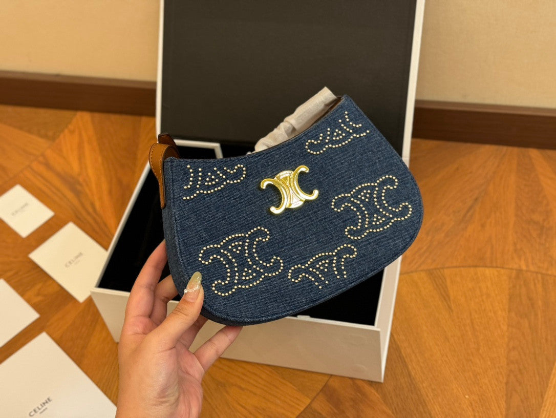 Celine Tilly Bag In Denim
