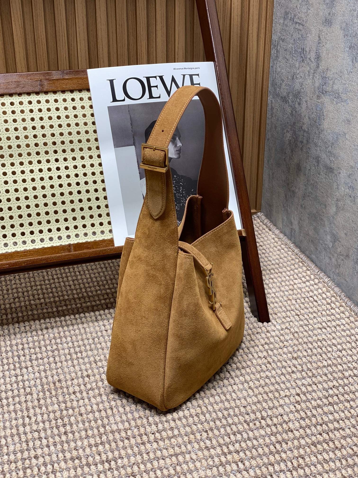 YSL Supple small in suede